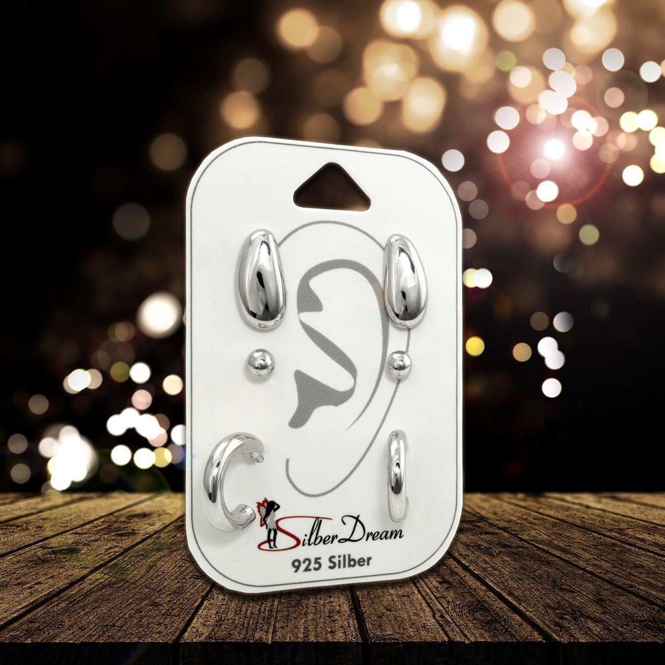 SilberDream Paar Ohrstecker SilberDream 3er Ohrringe Set Ohrstecker (Ohrste günstig online kaufen