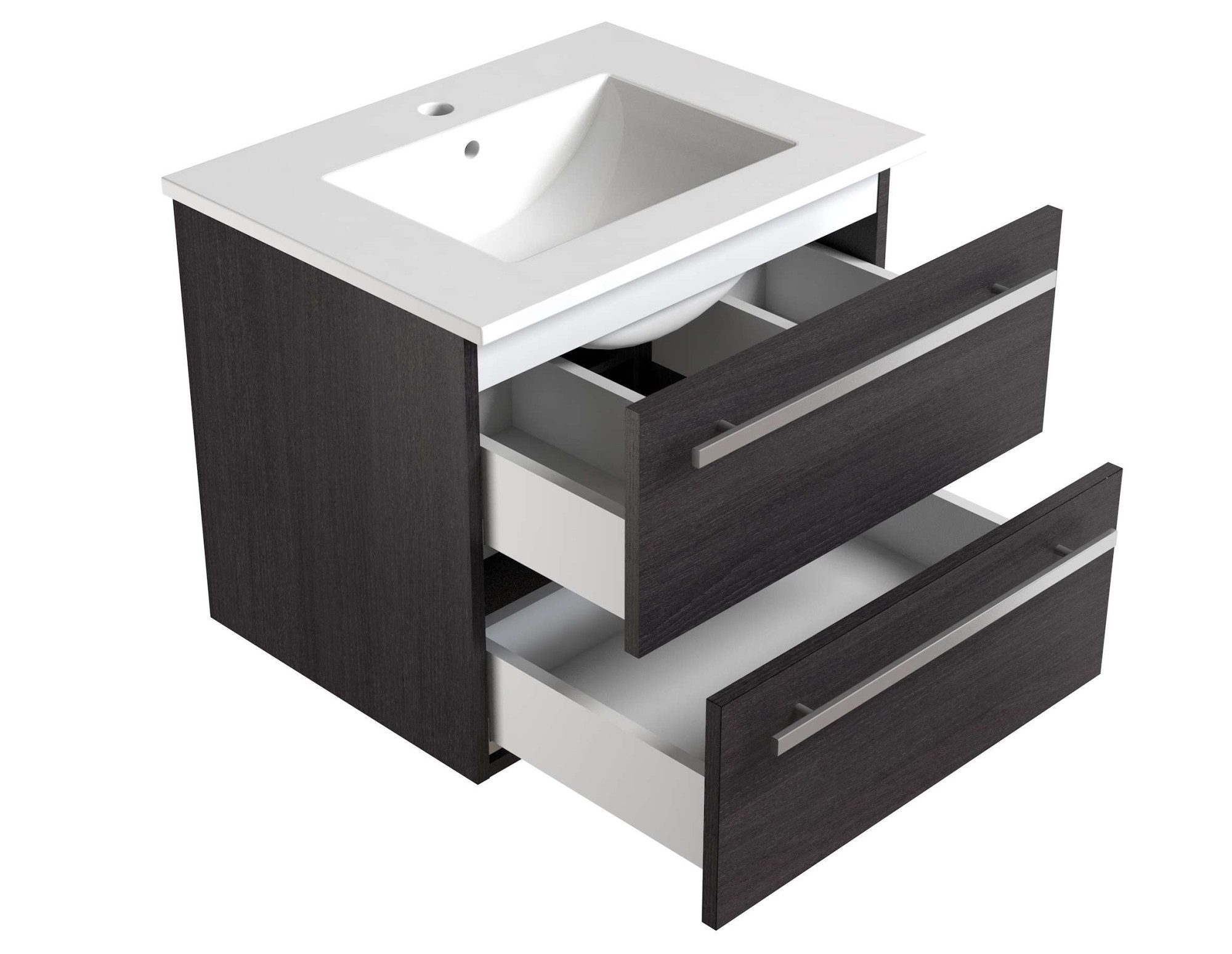 welltime Waschtisch Serena, Waschbeckenunterschrank inkl. Waschbecken, Badmöbel, Breite 61,5 cm, Soft-Close-Funktion, FSC®