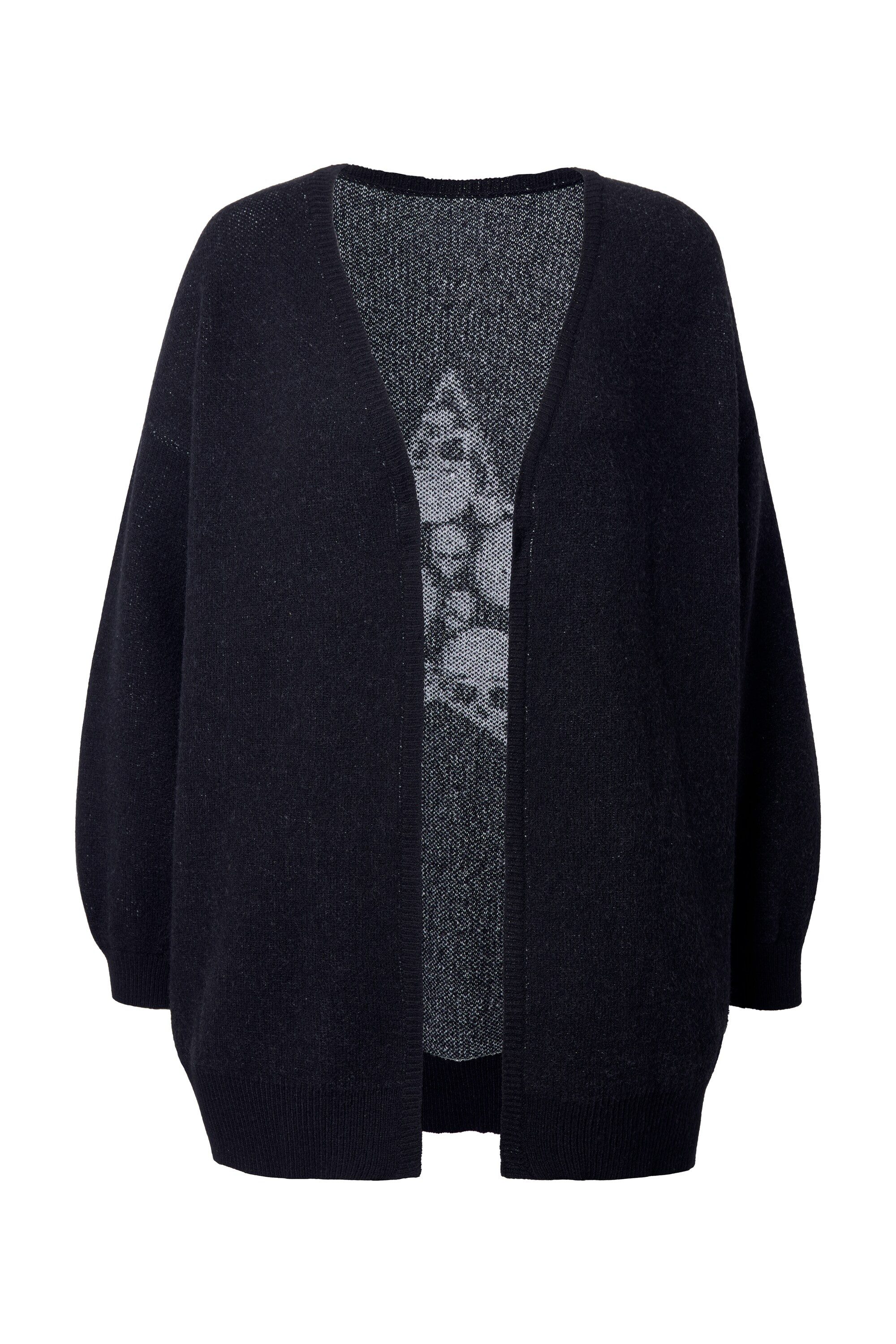 Strickjacke Strickjacke Leo-Totenkopf auf dem Rücken