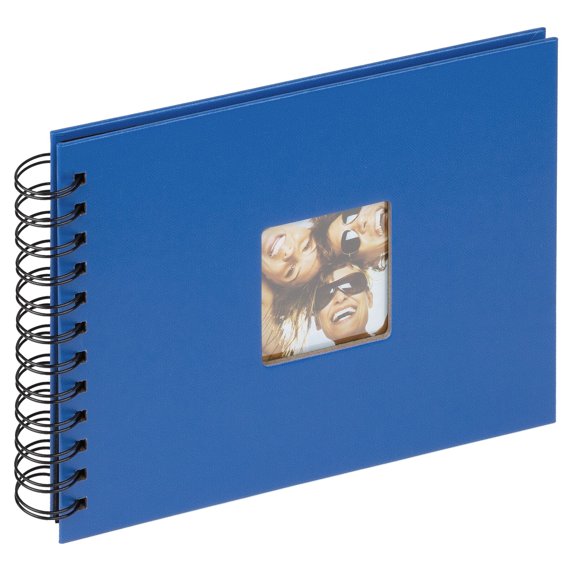 Walther Design Fotoalbum Fun Spiralalbum 23 x 17 cm, Spiralalbum, Papiereinband, quadratischer Bildausschnitt