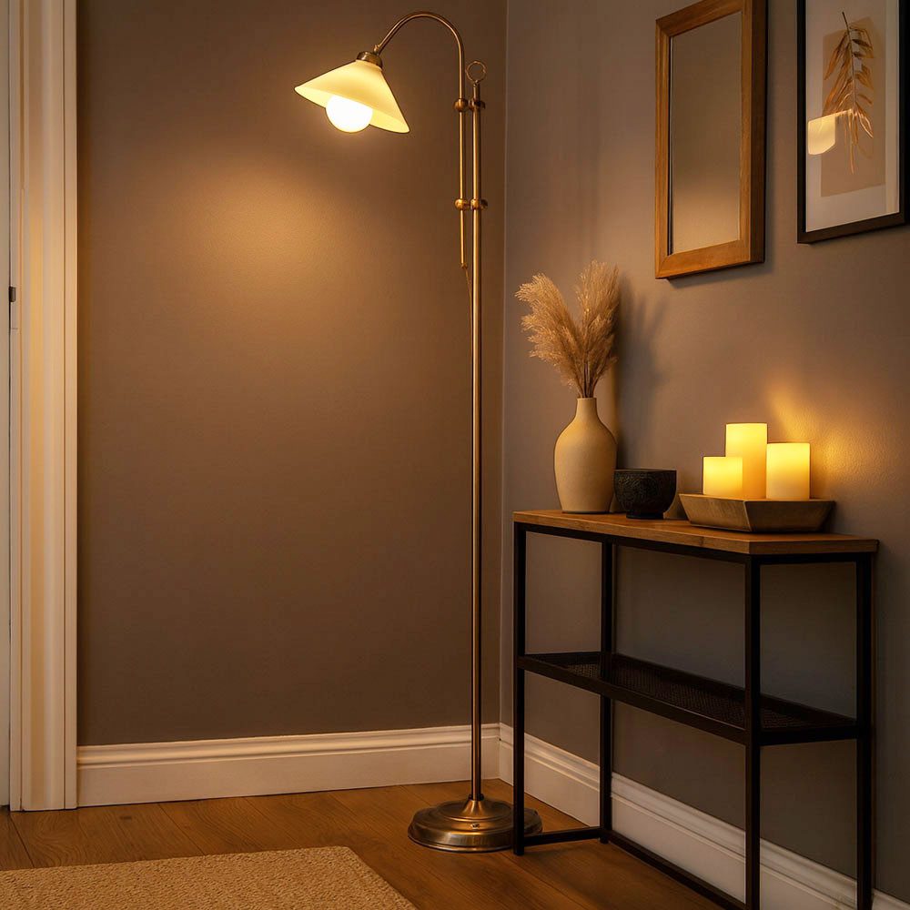 GLOBO LIGHTING Stehlampe, Leuchtmittel nicht inklusive, Stehlampe Wohnzimmer höhenverstellbar Standleuchte Lampe stehend
