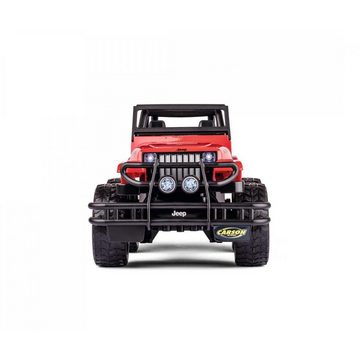 CARSON RC-Auto 500404115 - RC Car,1:12 Jeep Wrangler 2.4G 100% RTR rot