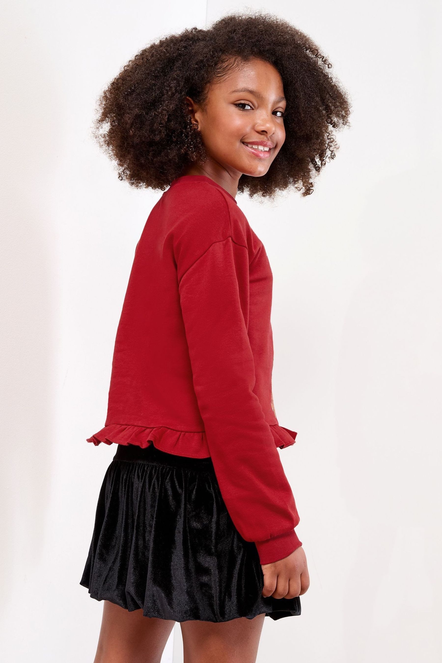 LIPSY Rundhalspullover Lipsy Weihnachtliches Rundhals-Sweatshirt (1-tlg)