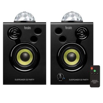 HERCULES DJ Speaker 32 Party-Lautsprecher (Monitor-Boxen, 30 W, mit Verlängerungskabel)