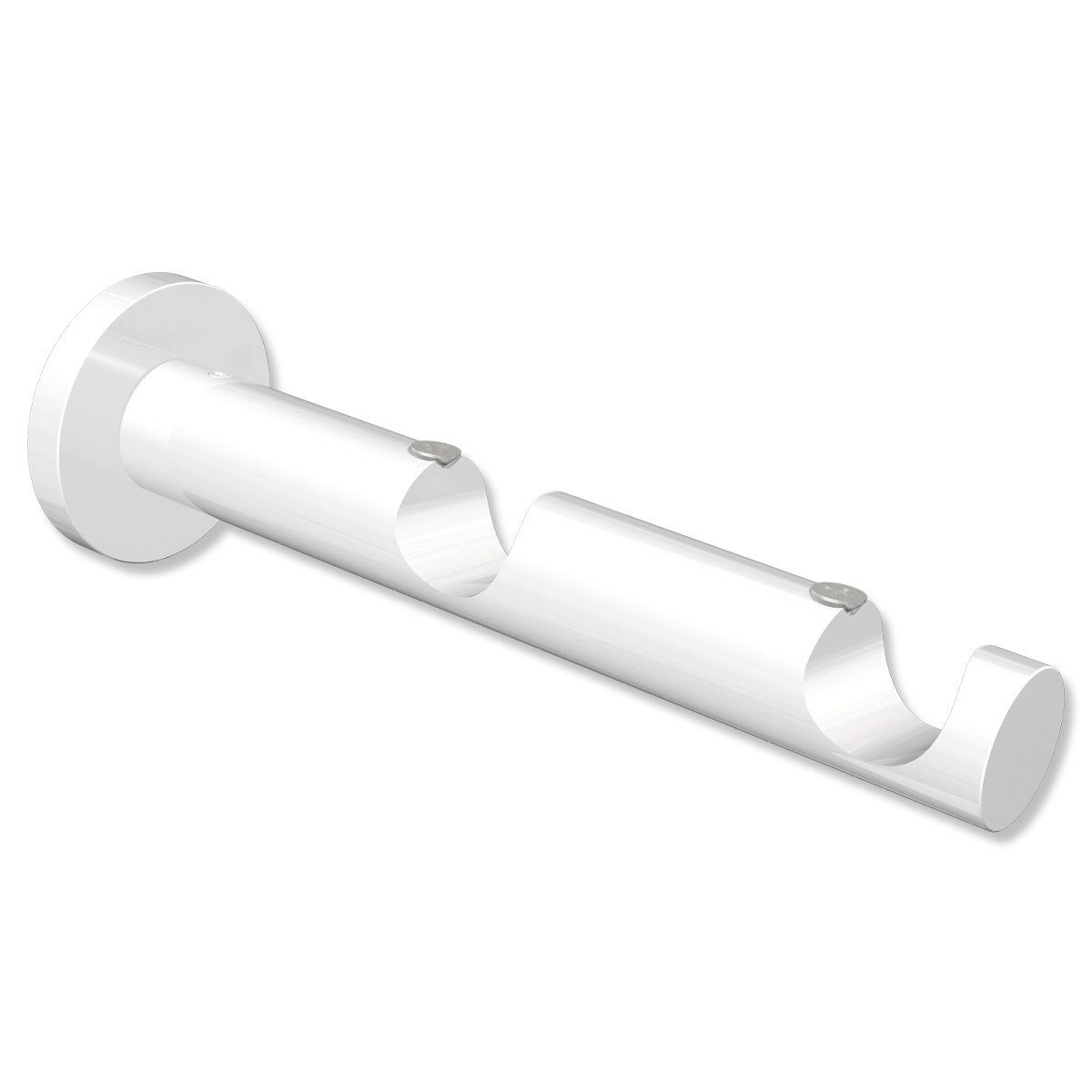 INTERDECO Gardinenstangenhalter Platon 2-läufig, passend für 20 mm Ø Gardin günstig online kaufen
