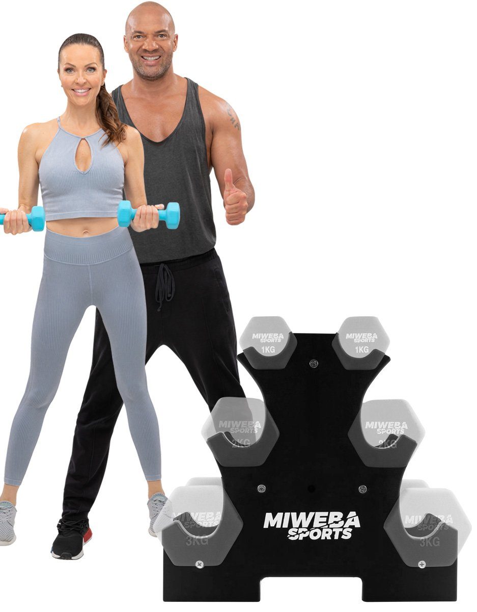 Kurzhantelständer Hantelständer für Neopren Gymnastik Hantel Set - 3 Stufen