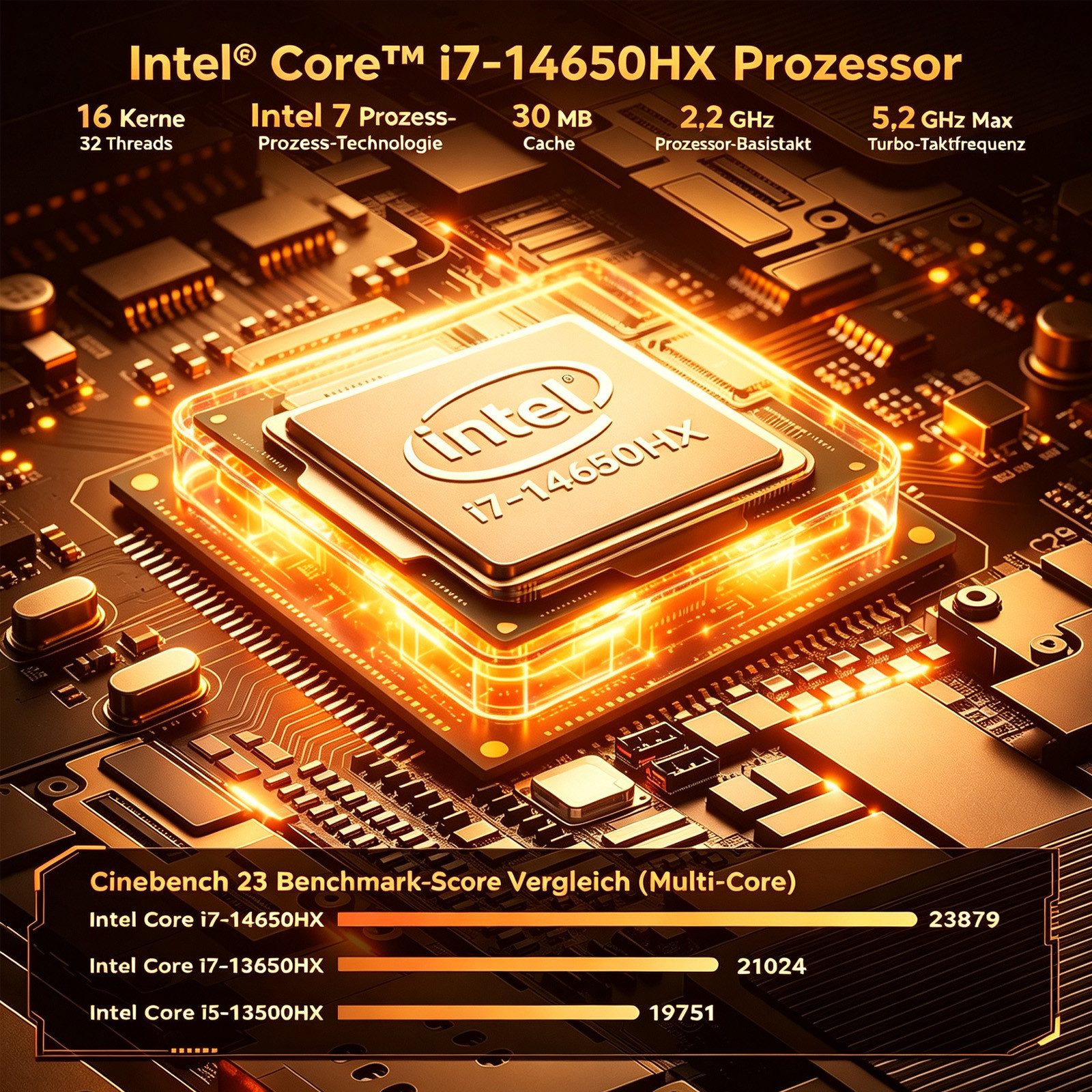 ACEMAGIC Mini PC Win-11 PRO, Intel Core i5-14500HX, 16 GB DDR4 RAM+512 M.2 SSD Mini-PC (Intel Core i5-14500HX 14500HX/14650HX/14900HX, Intel® Core™ i7-14650HX, 32 GB RAM, 1024 GB SSD, Hochgeschwindigkeits-Zentrifugallüfter + 2 Kühlkupferrohre + Doppelte Kupferrippen + Optimierter Doppelter Luftkanal, bis 4.9Ghz, WiFi 6/BT 5.2, Ultra-Leise M5 Mini-PC for Büro Home Gaming)