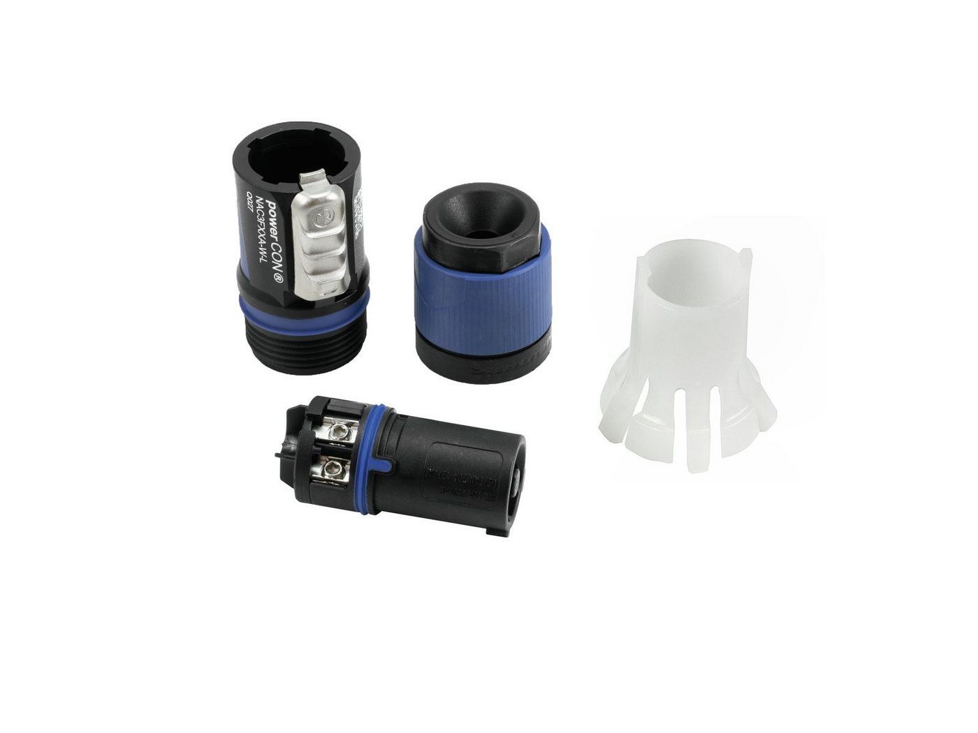 Thumbnail - Neutrik Kabelverbinder-Sortiment NEUTRIK PowerCon Kabelstecker bl/sw NAC3FXXA-W-L