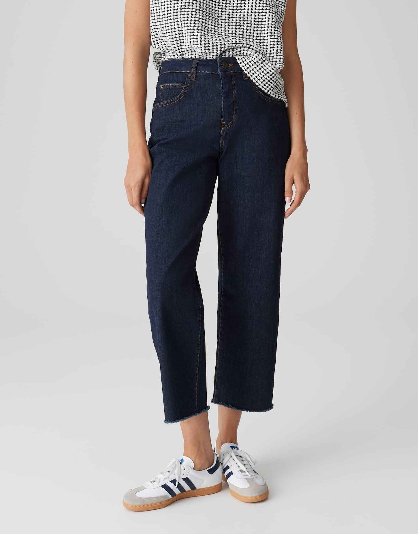 OPUS Weite Jeans Wide Cropped Jeans günstig online kaufen