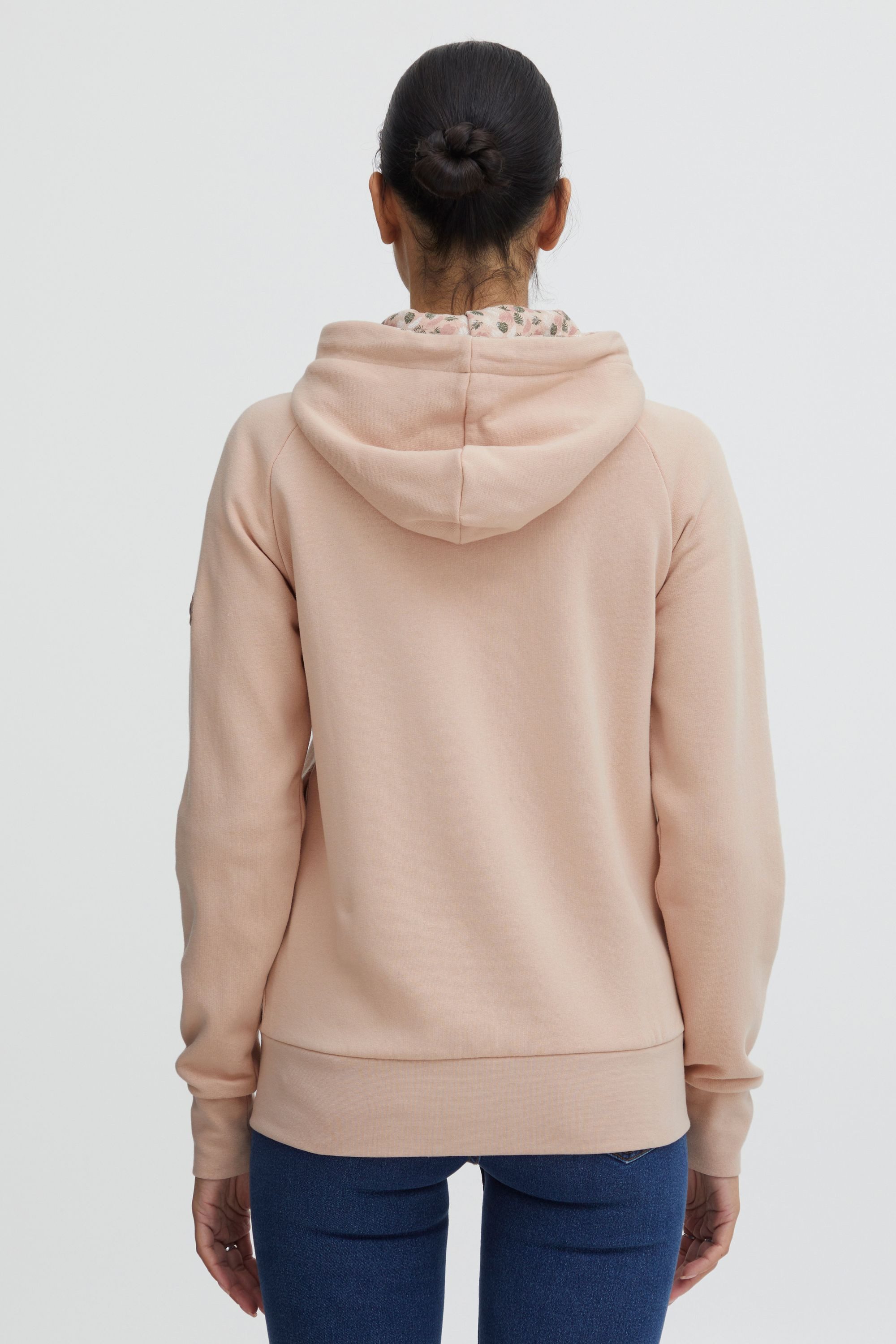 OXMO Kapuzensweatjacke OXUlla Kapuzensweatjacke mit Kordelzug