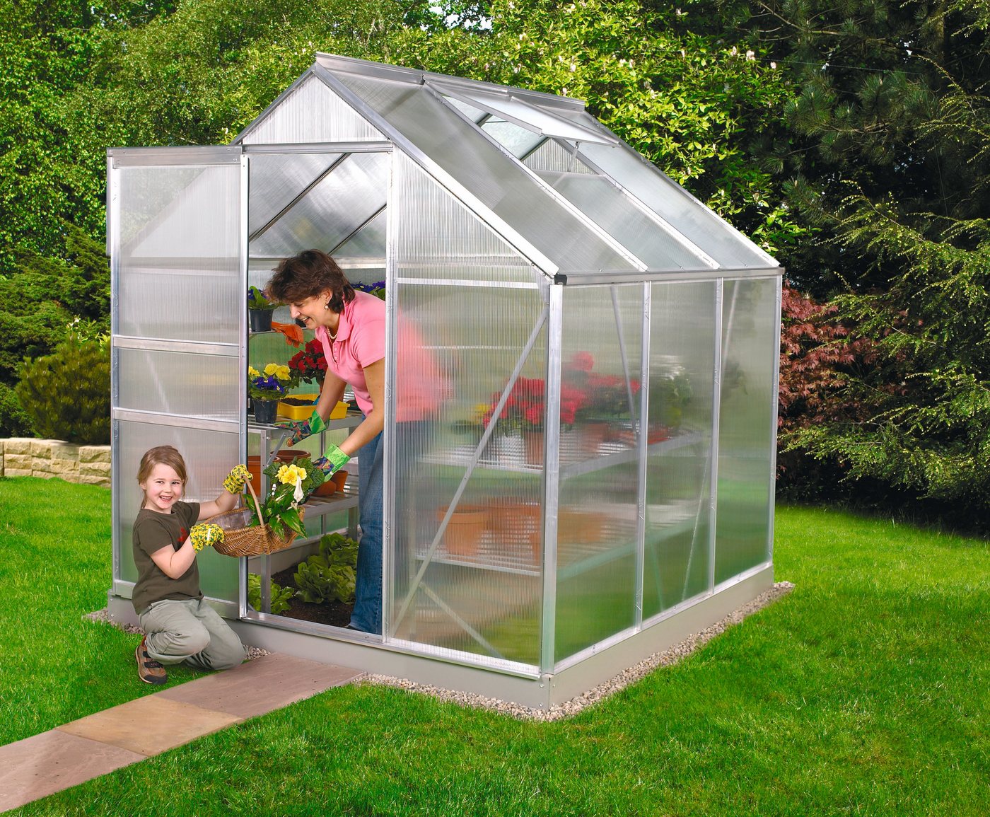 Vitavia Gewächshaus Venus 3800, BxTxH: 192 x 192 x 197 cm, 6 mm Wandstärke, Set, mit Fundamentrahmen silberfarben | Rabatt: 12% Vitavia Gewächshaus Venus 3800, BxTxH: 192 x 192 x 197 cm, 6 mm Wandstärke, Set, mit Fundamentrahmen silberfarben | Rabatt: 12%