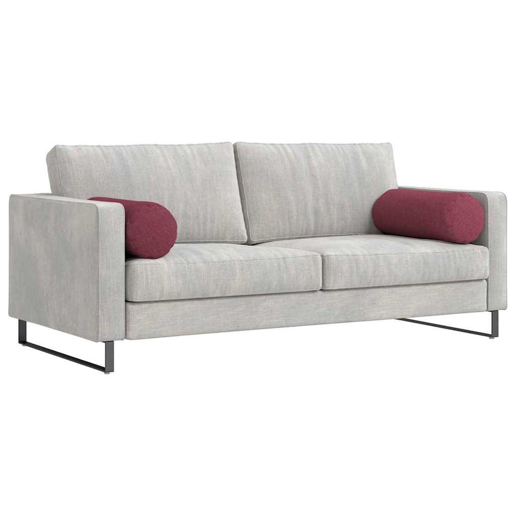 vidaXL Sitzauflage Bolsterkissen 2 Stück Weinrot Ø 25 x 70 cm Stoff, (2 St) günstig online kaufen
