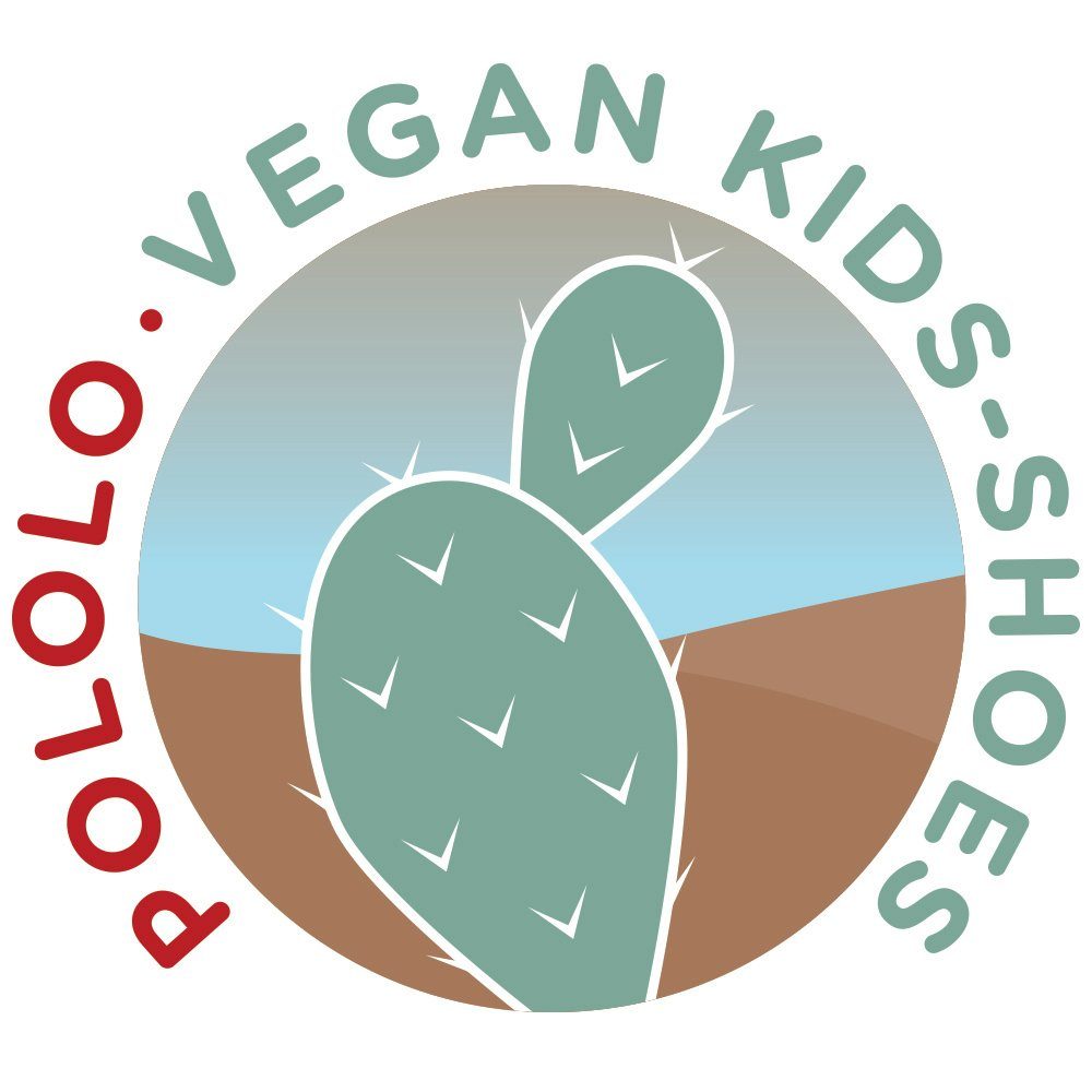 POLOLO Kinderschuhe aus Kaktus-Leder-Imitat, Vegane Schwarz Kinderschuhe Vegane Kinder Sneaker