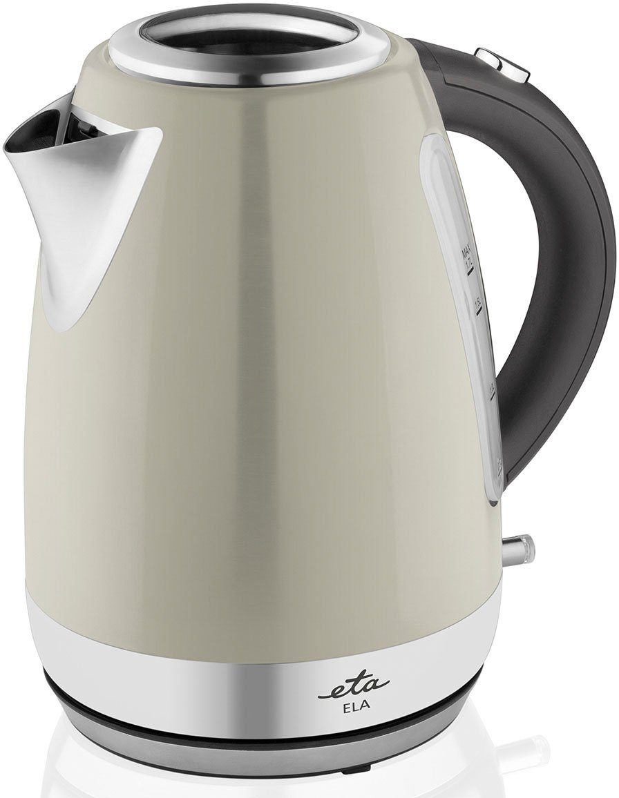 eta Wasserkocher ELA ETA859890070, 1,7 l, 2100 W, in Beige aus Edelstahl