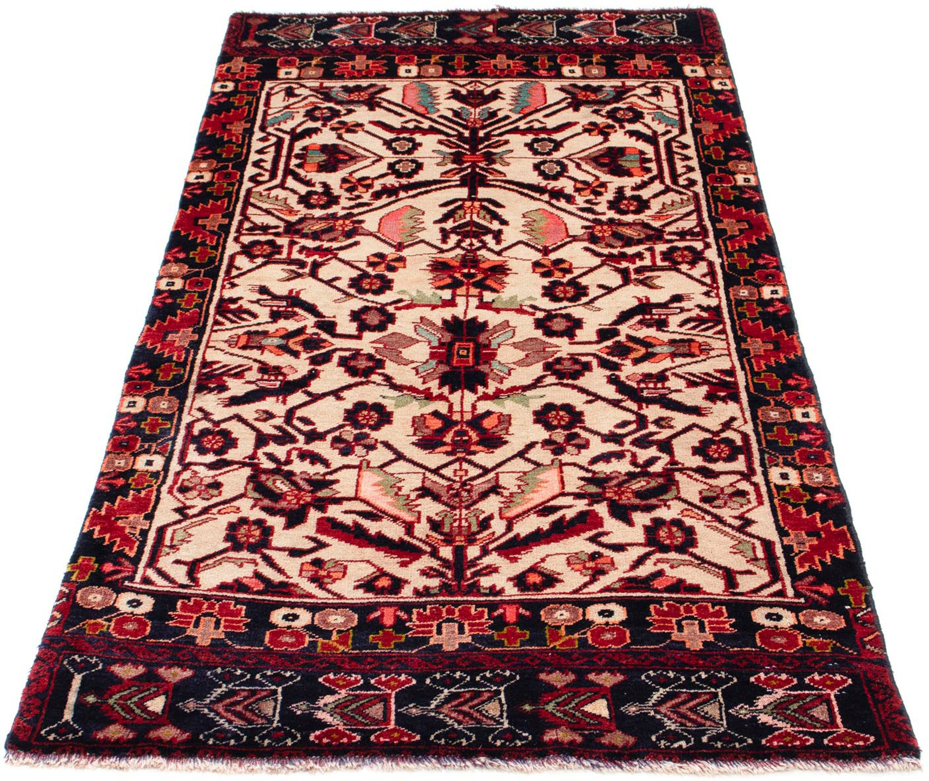 Orientteppich Belutsch - 164 x 80 cm - beige, morgenland, rechteckig, Höhe: 8 mm, Wohnzimmer, Handgeknüpft, Einzelstück mit Zertifikat