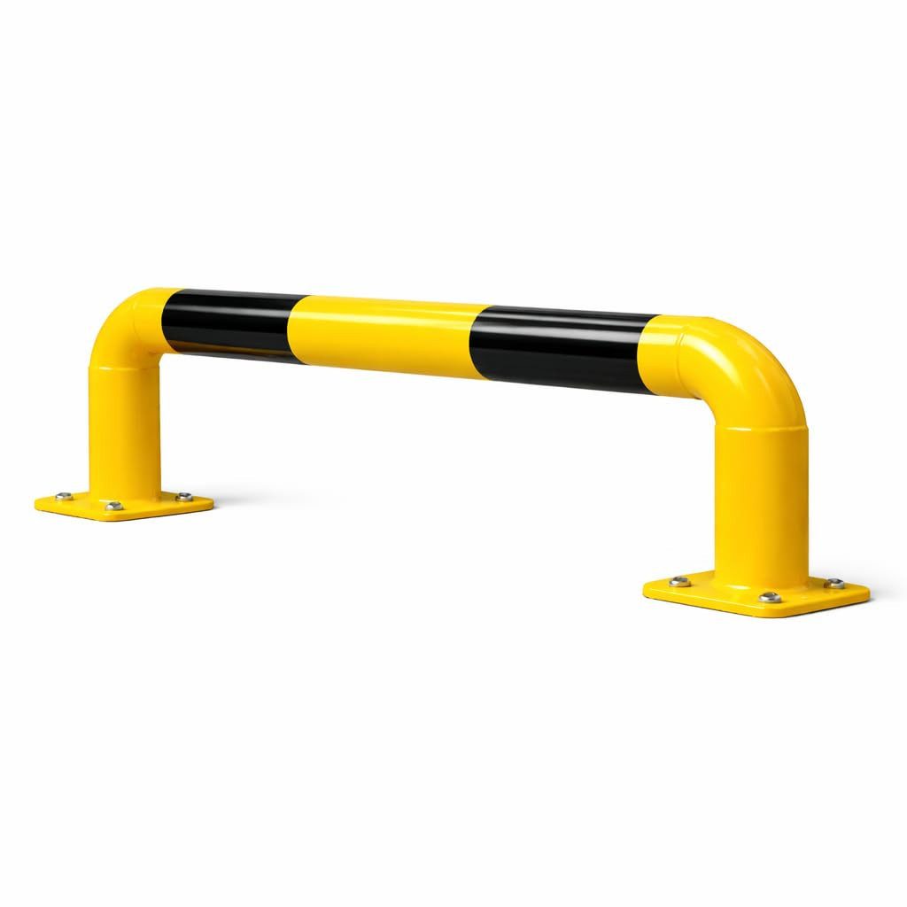 toolmate® Schutzpolster Rammschutzbügel 100 cm Stahl – Lagerschutz für Regale & Einfahrt (1 St)