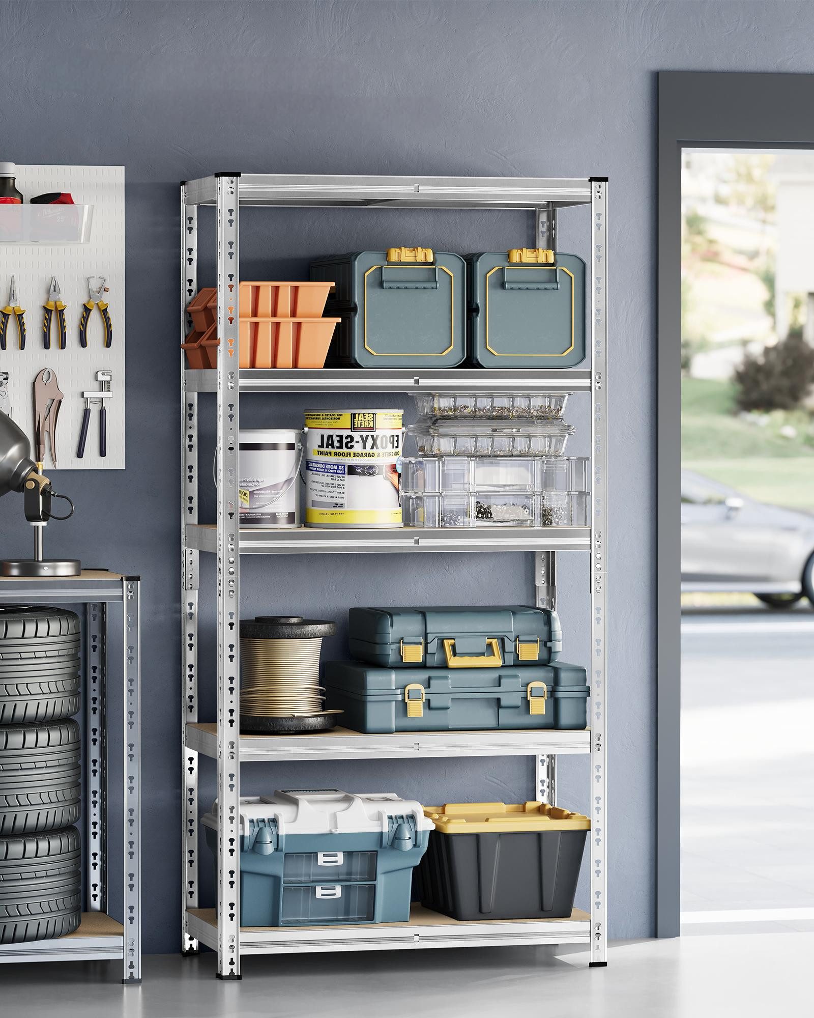 SONGMICS Schwerlastregal, 1-tlg., bis 875 kg belastbar, 50 x 100 x 200 cm, günstig online kaufen