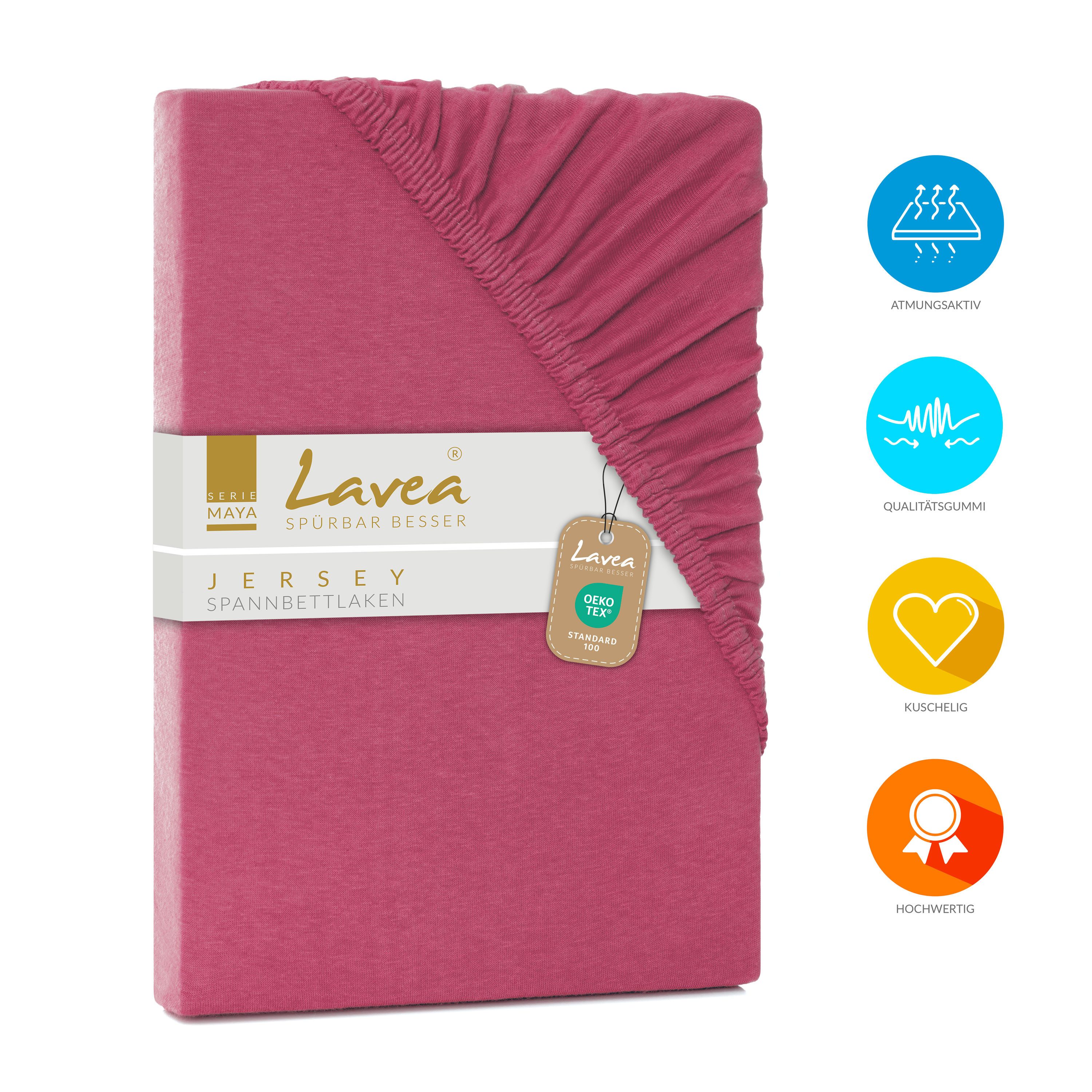 Lavea Spannbettlaken Maya, Betttuch aus 100% günstig online kaufen