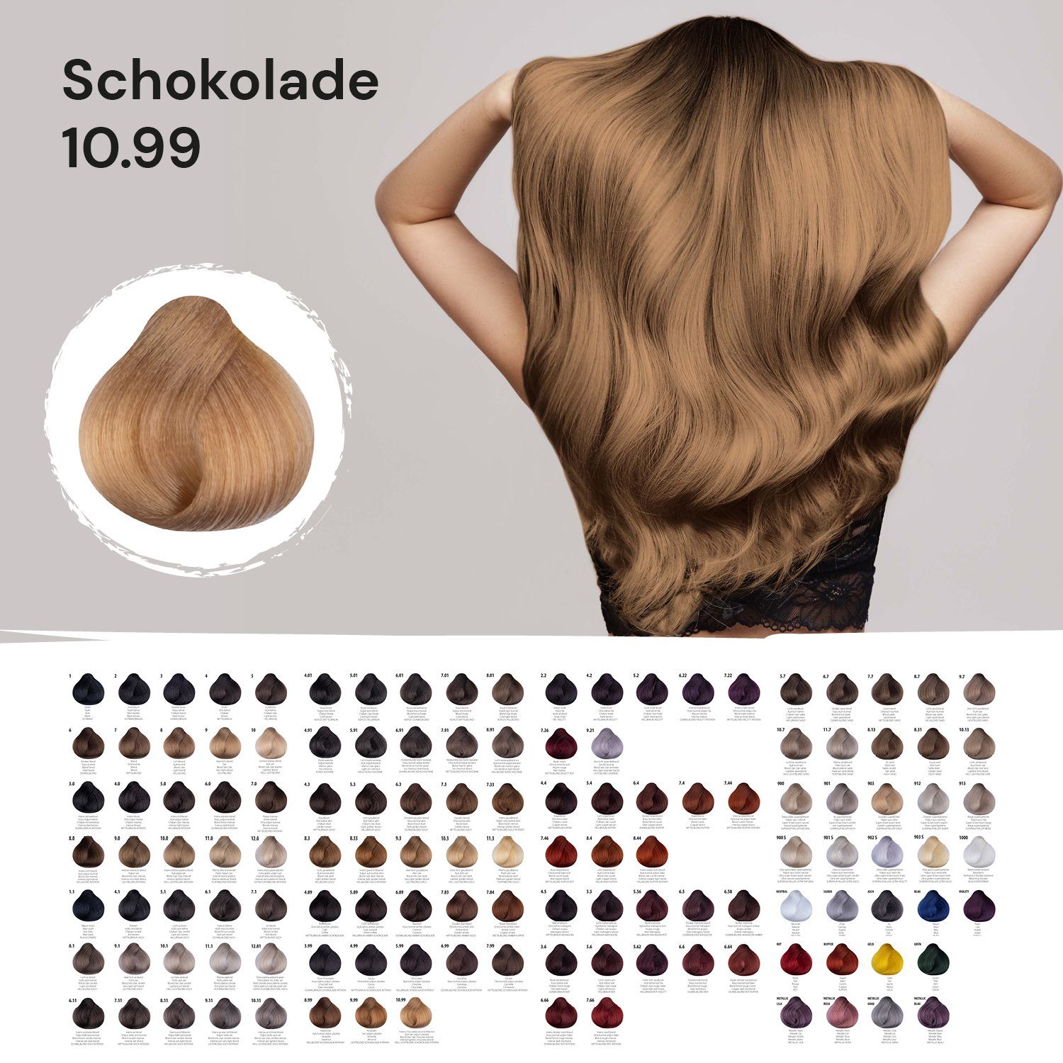 Haarfarbe FemMas Hair Color Cream 100ml Hell Lichtblond Schokolade 10.99