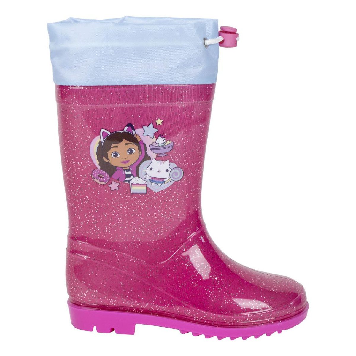 Cerda Gabby´s Dollhouse Kinder-Regenstiefel – Wasserdichte PVC für Mädchen Gummistiefel