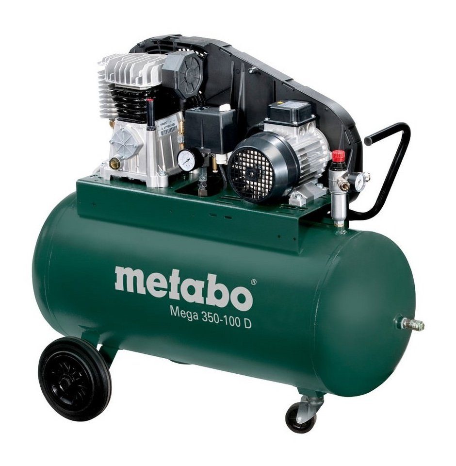 metabo Kompressor Mega 350-100 D, 2200 W, 90 l | Druckluftgeräte