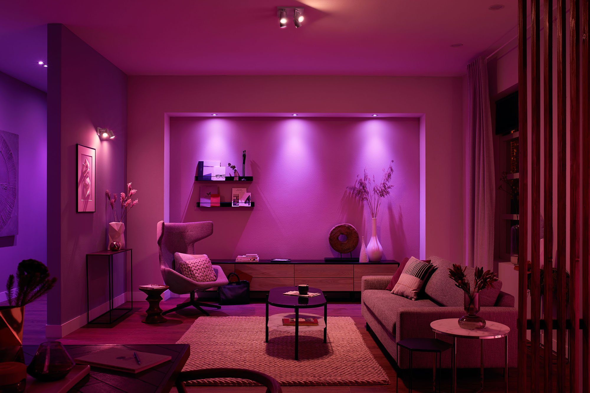 Philips Hue LED Deckenstrahler Argenta, Smart Home, wechselbar, Warmweiß Leuchtmittel Tageslichtweiß, Neutralweiß, Kaltweiß, Extra-Warmweiß, Dimmfunktion
