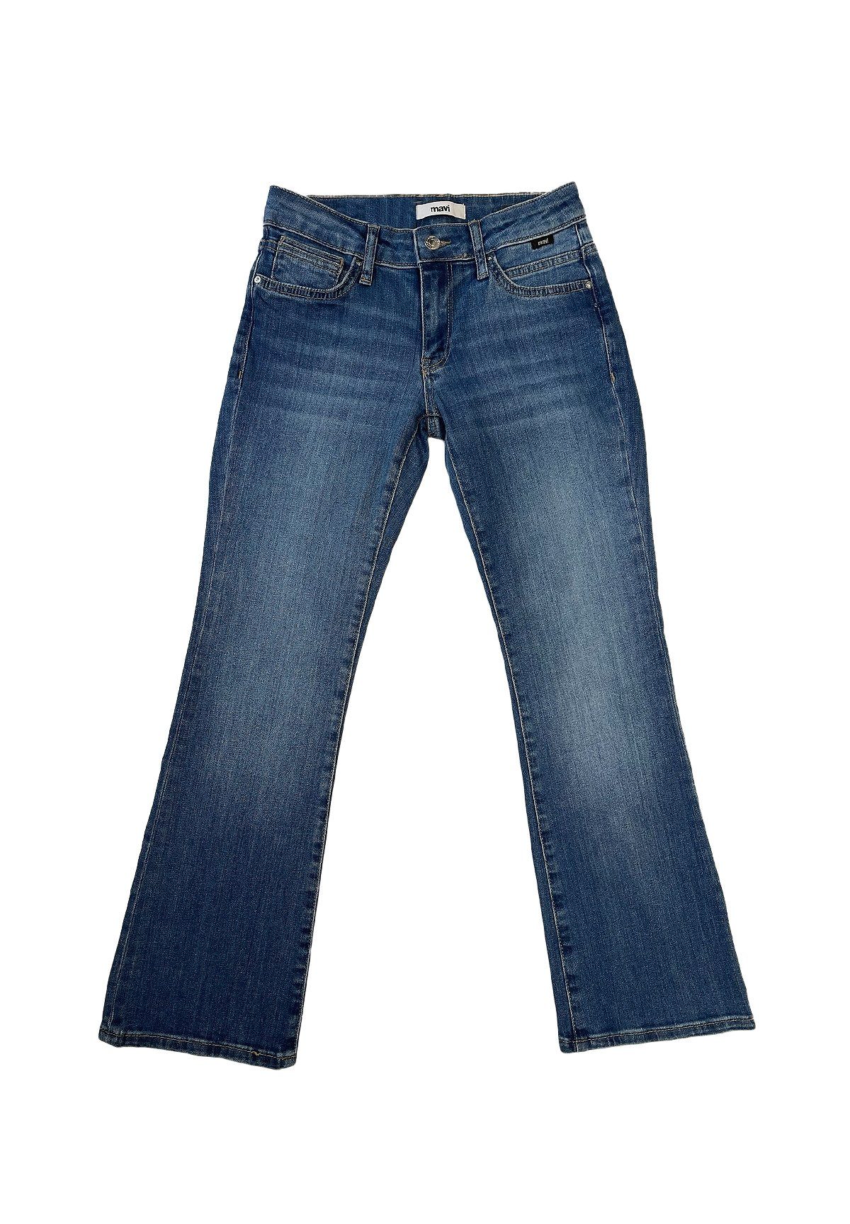 Mavi Schlagjeans Flared Denim Schlaghose Mid günstig online kaufen