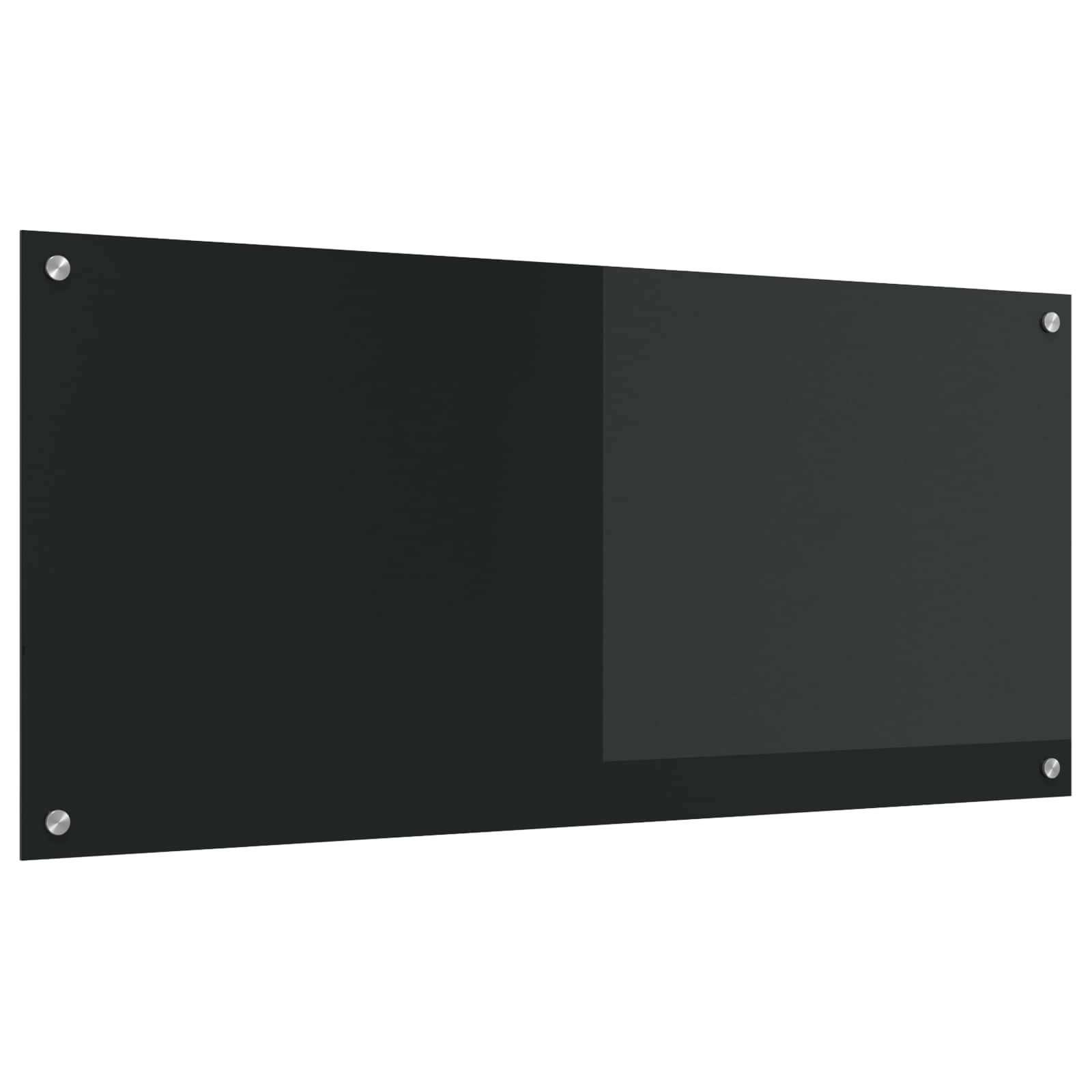 Küchenrückwand Küchenrückwand Schwarz 110 x 50 cm Gehärtetes Glas