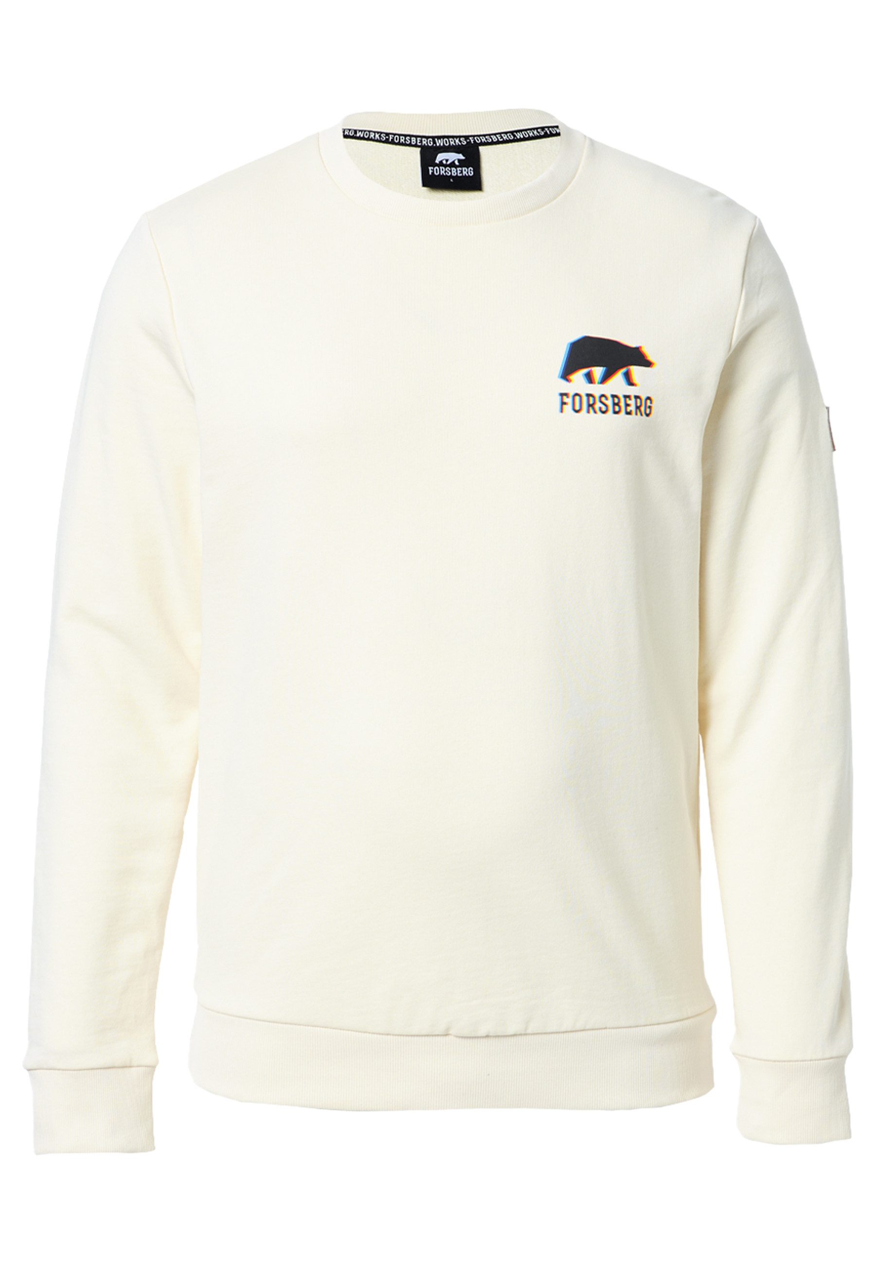 FORSBERG Sweatshirt mit kleinem Anaglyph-Logo günstig online kaufen