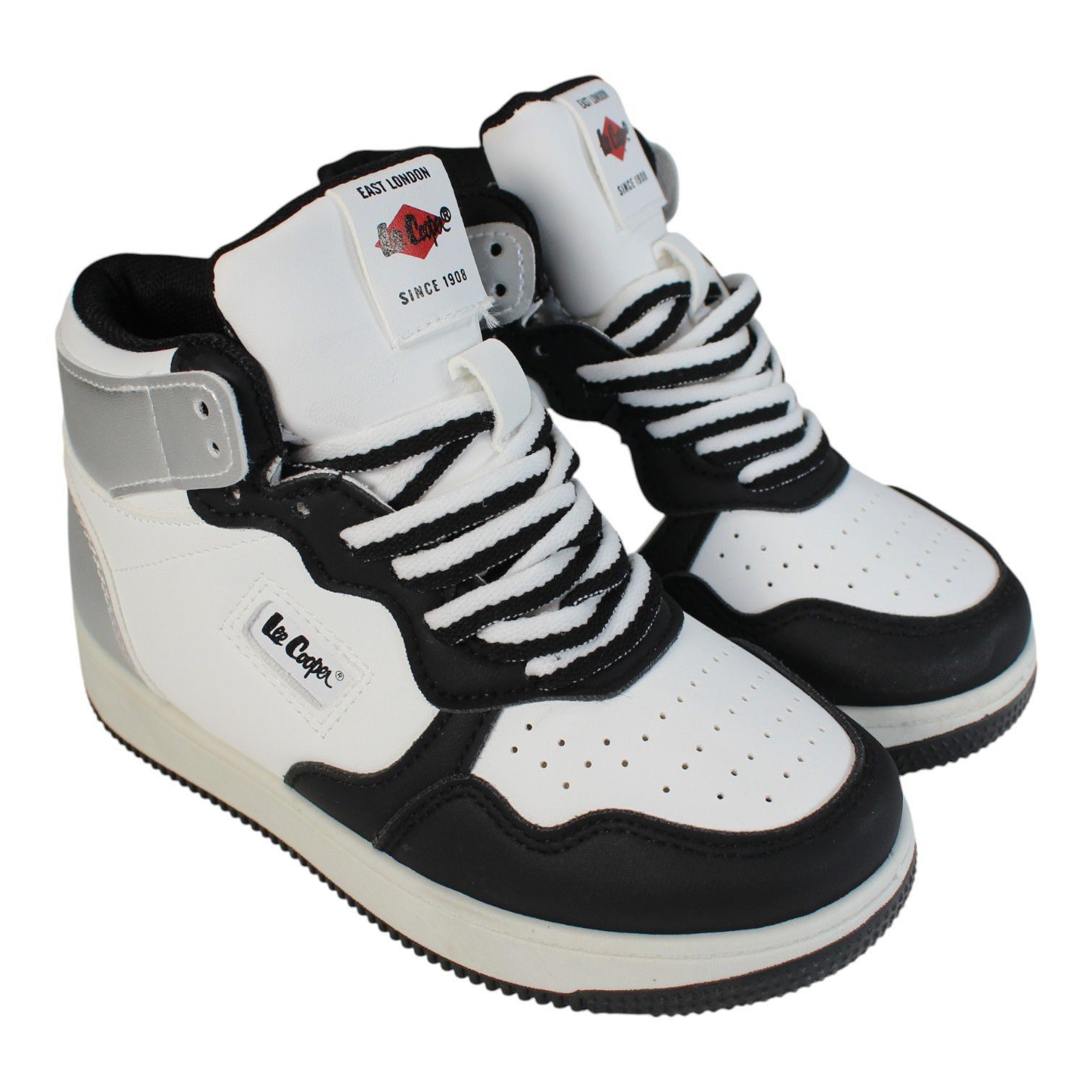 Lee Cooper Trendige Basketball Sneaker für Mädchen Jungen Kinder Gr. 35 bis 39 Basketballschuh BASKETBALL SCHUHE JUNGEN UND MÄDCHEN