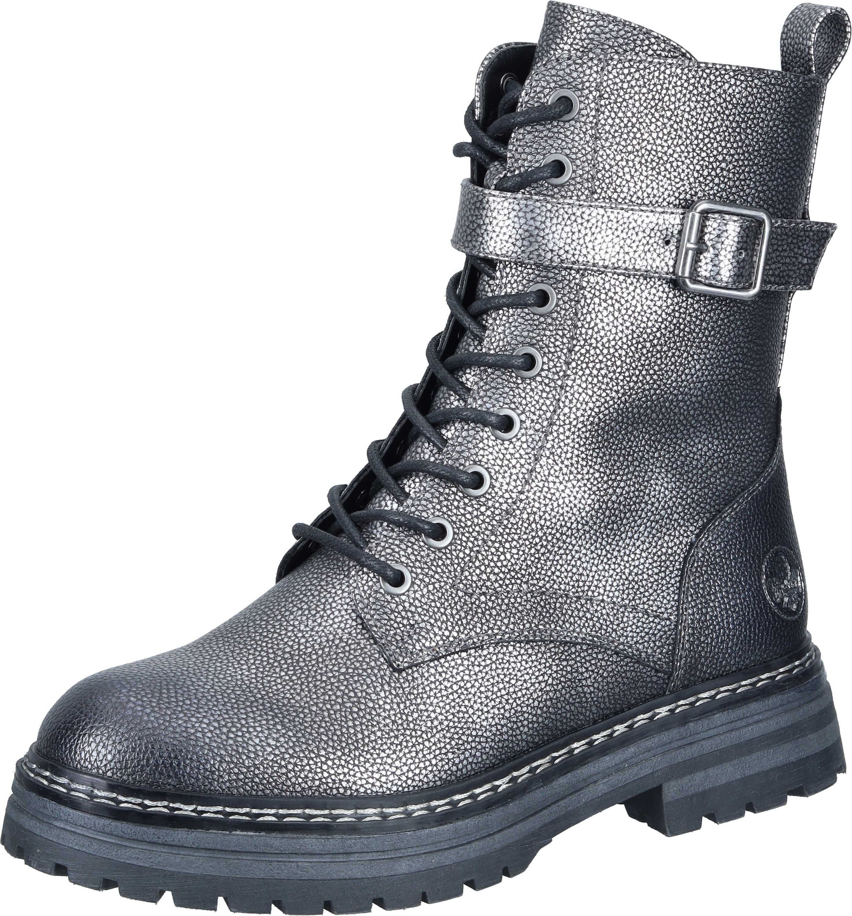 Rieker Сапогиetten Schnürstiefelette aus strapazierfähigem Synthetik