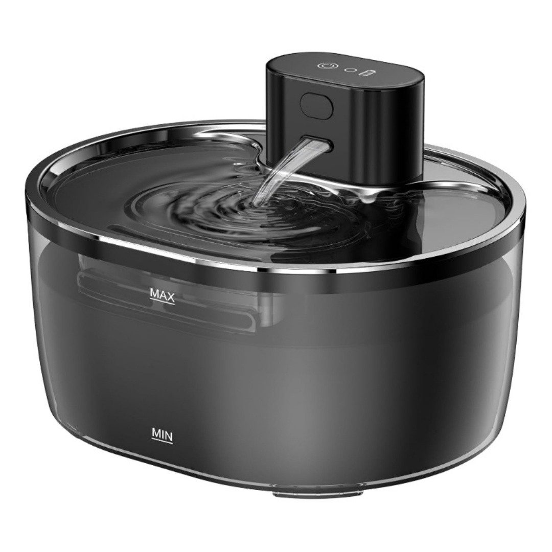 Kityhome Tier-Wasserspender Intelligenter Katzenbrunnen mit Bewegungsmelder 3,2L Tank, Im kreisförmigen modus mit infrarot