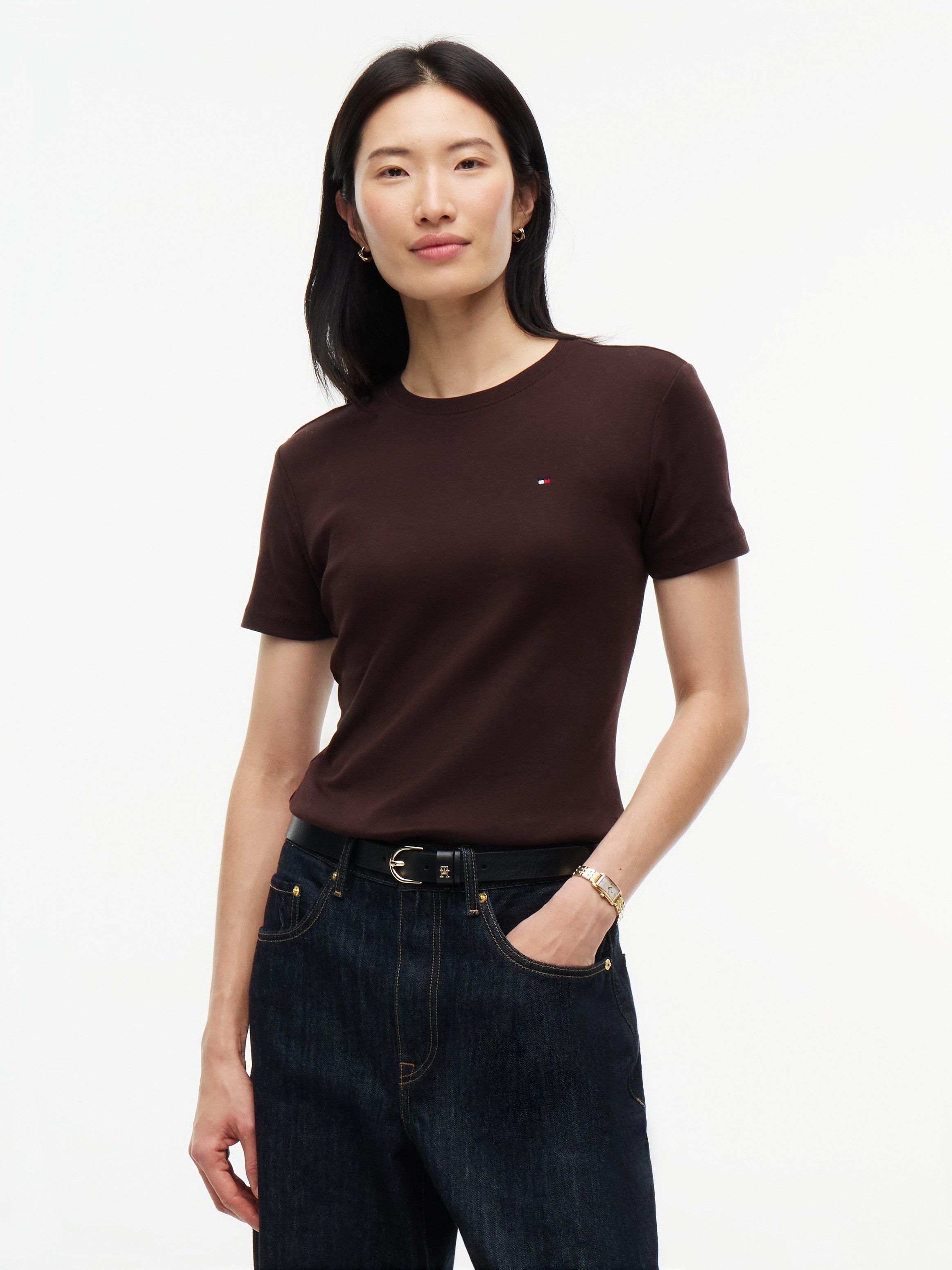 Tommy Hilfiger T-Shirt SLIM CODY C-NK Baumwolle, slim fit