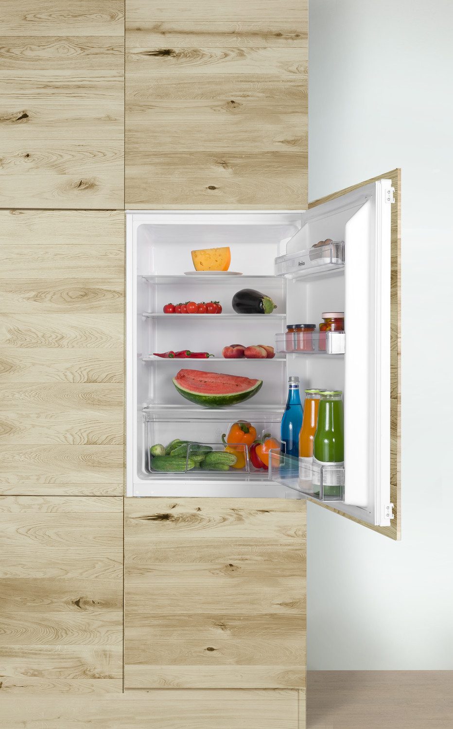 Amica Einbaukühlschrank EVKSS 353 900, 87,1 cm hoch, 54 cm breit, Ruhig, übersichtlich, passend – dein Kühlschrank für jeden Alltag