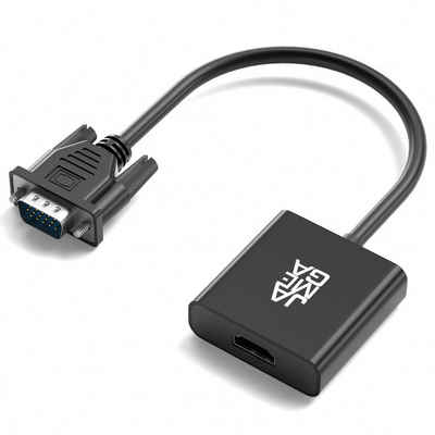 JAMEGA VGA auf HDMI Adapter Audio-Untersützung 1080P Auflösung VGA zu HDMI Adapter