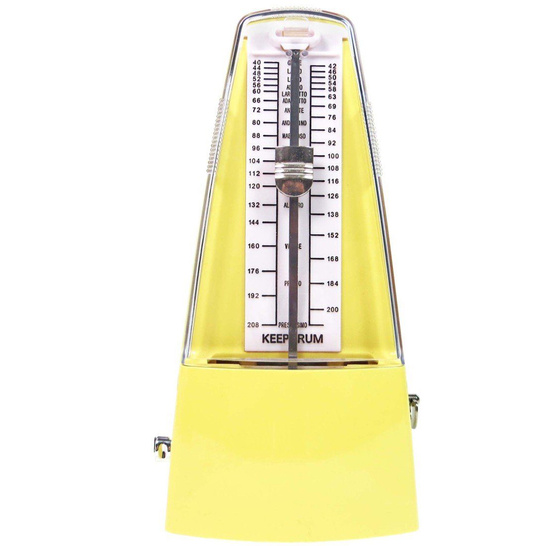 keepdrum Metronom keepdrum Metronom GMPL YW mit Glocke Gelb, Mechanisches Metronom