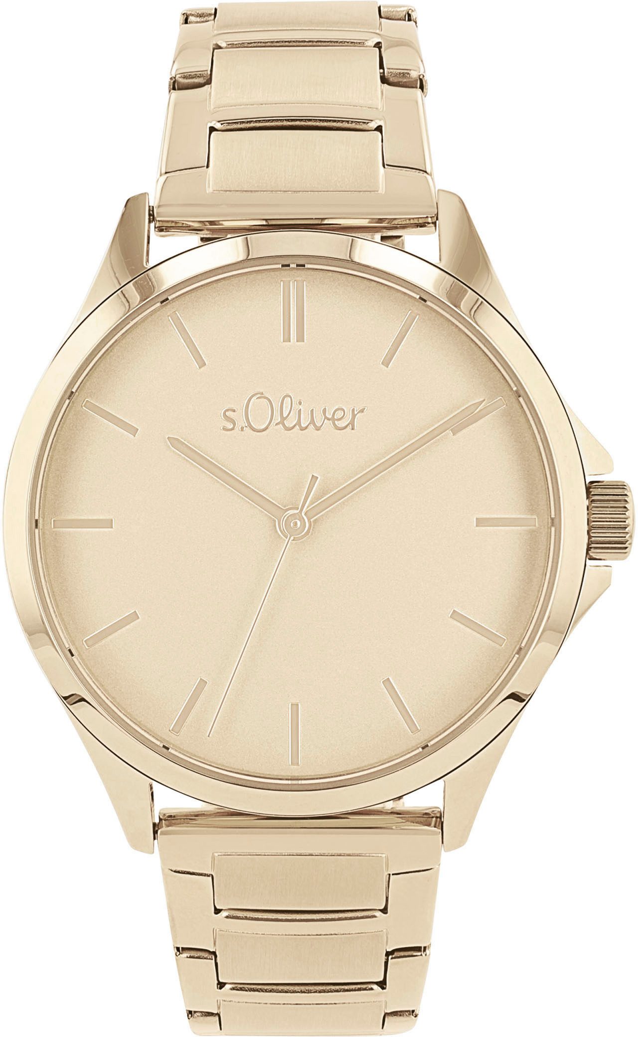 s.Oliver Quarzuhr 2036544, Armbanduhr, Damenuhr, Edelstahlarmband, günstig online kaufen