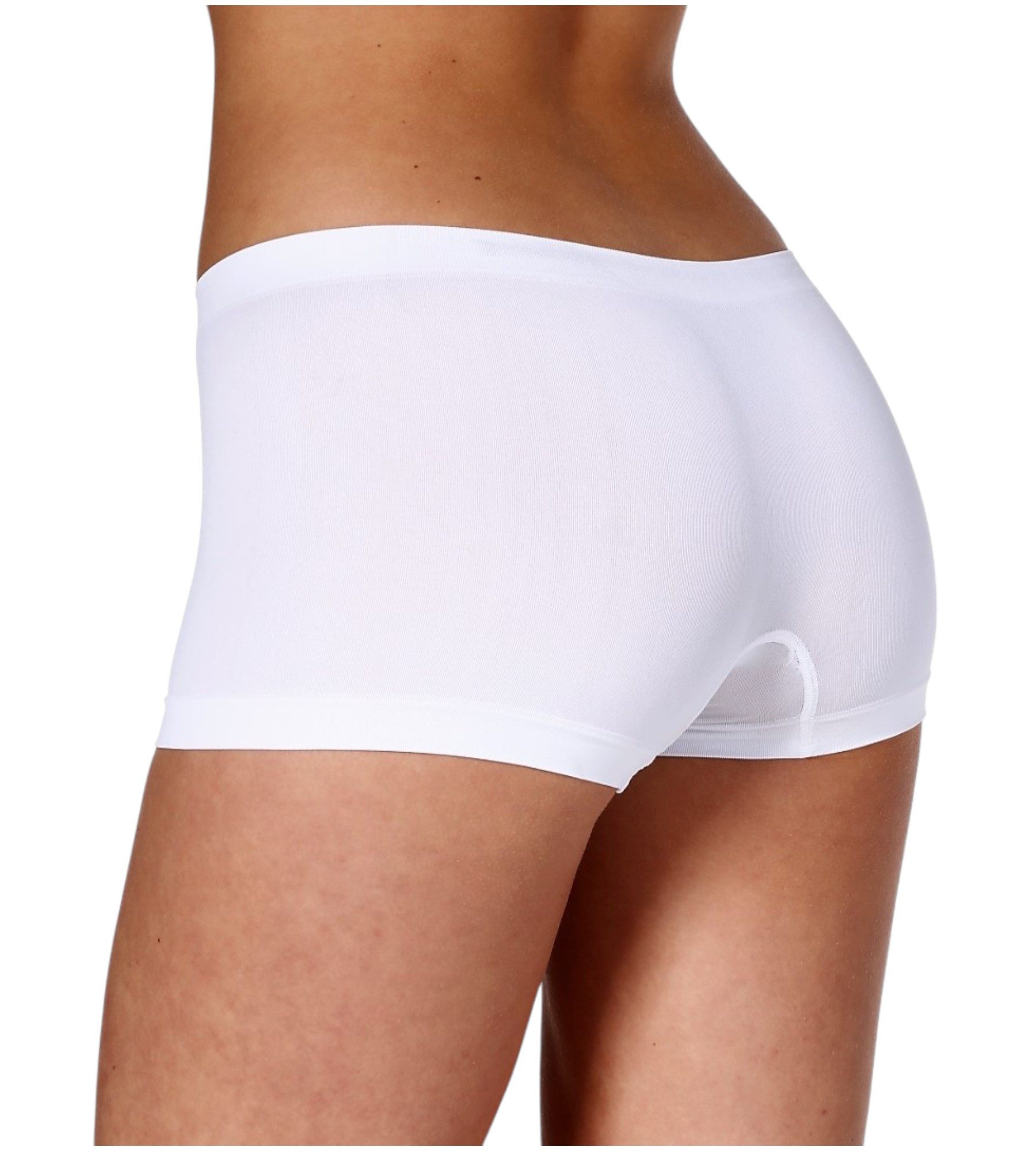 fashionshowcase Boxershorts Damen 2er Pack – Nahtlose Damen-Slips, elastisch, weich (2-St., 2er-Pack) Nahtlos verarbeitet, ideal unter enger Kleidung