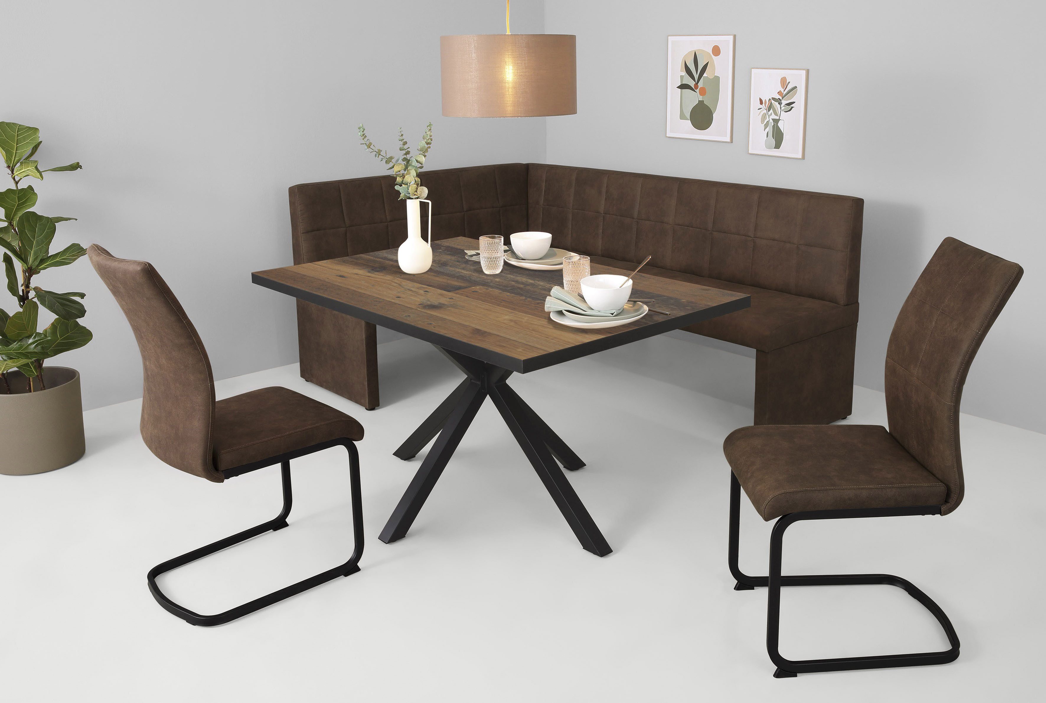 HELA Essgruppe SPREE, (4-tlg), Esstisch 140x90 günstig online kaufen