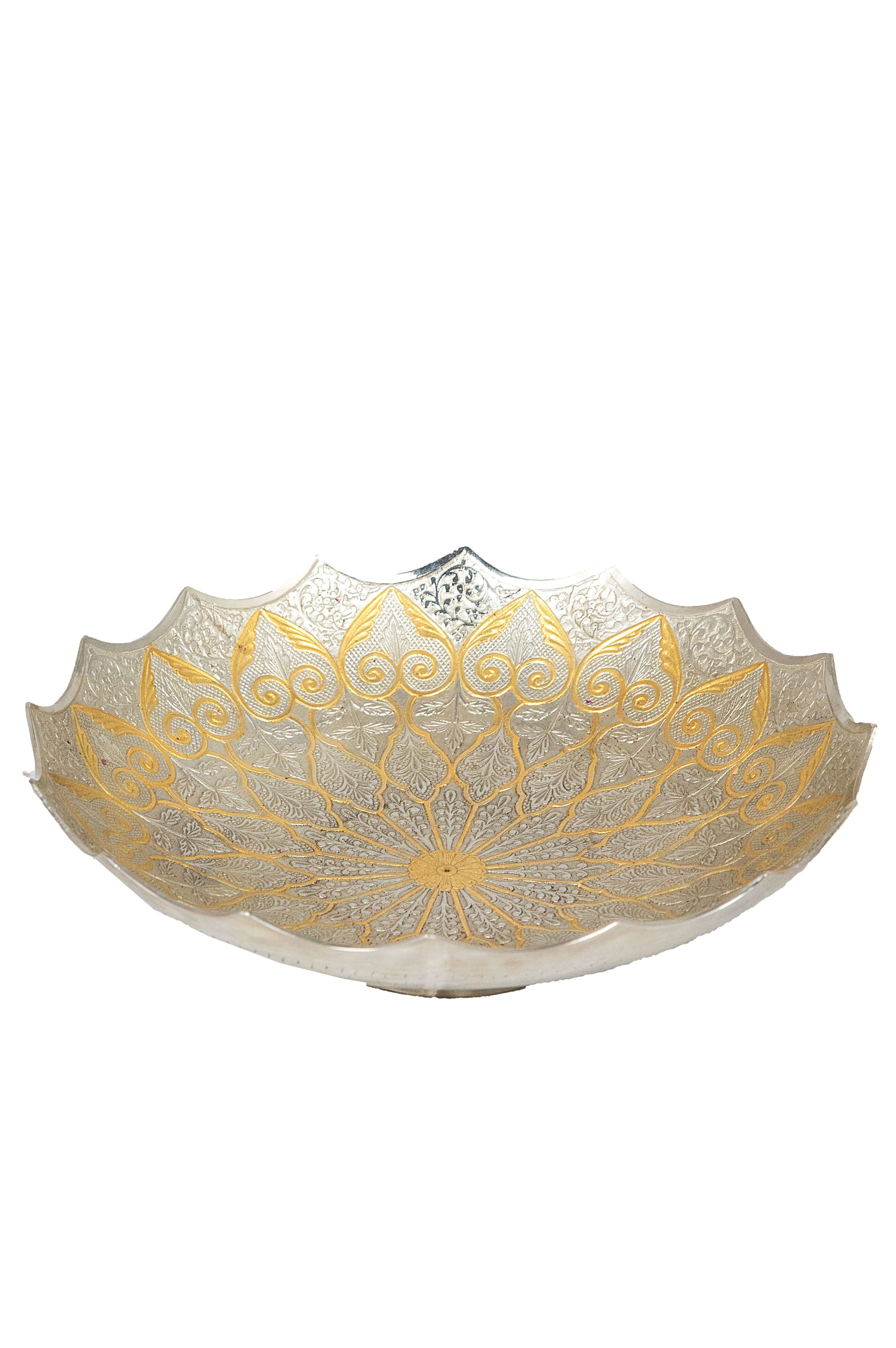 Dekotablett Orientalische Indische Messingschale Bassam