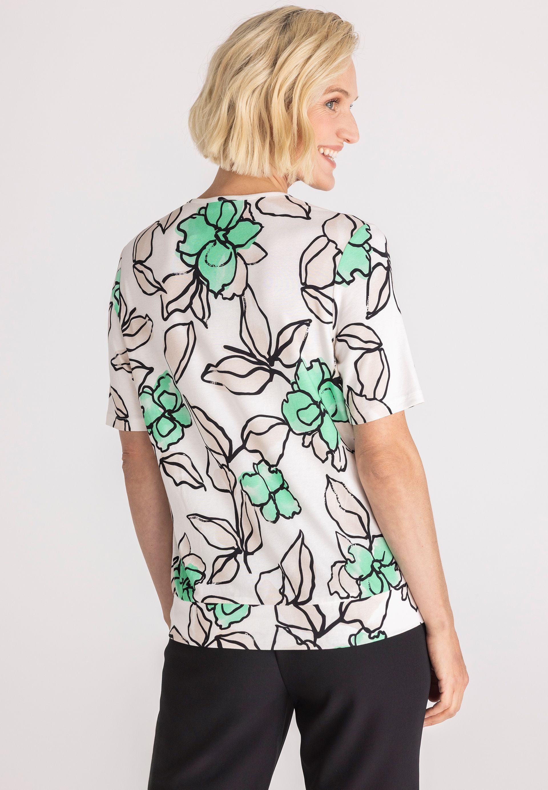 FRANK WALDER Blusenshirt mit zarter Falte