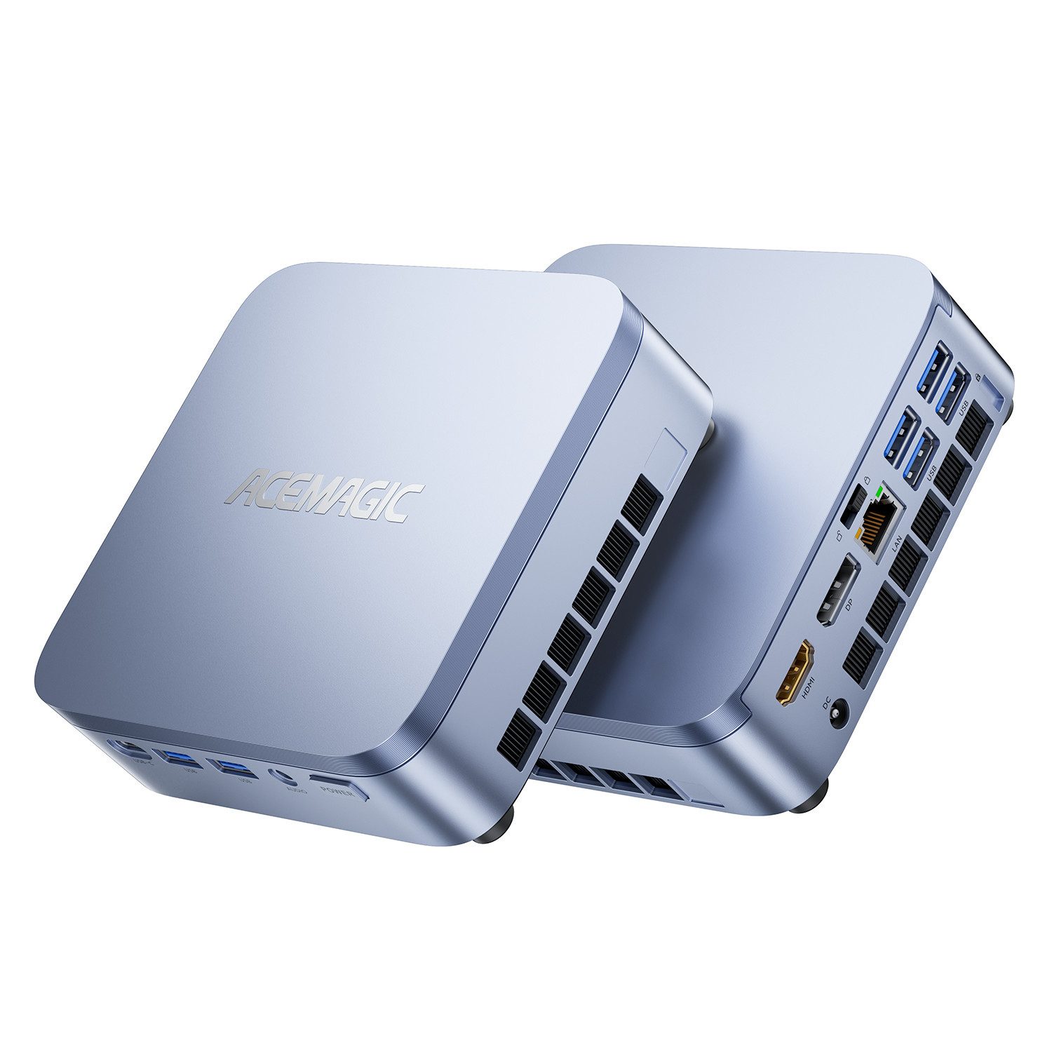 ACEMAGIC Intel Core i5-14500HX, bis zu 4.9 GHz, 16 GB DDR4 RAM+512 SSD Mini-PC (Intel 14500HX, 16 GB RAM, 512 GB SSD, bis zu 4,9 GHz,Triple-4K-Display, WLAN, Bluetooth, Intel UHD Graphics)