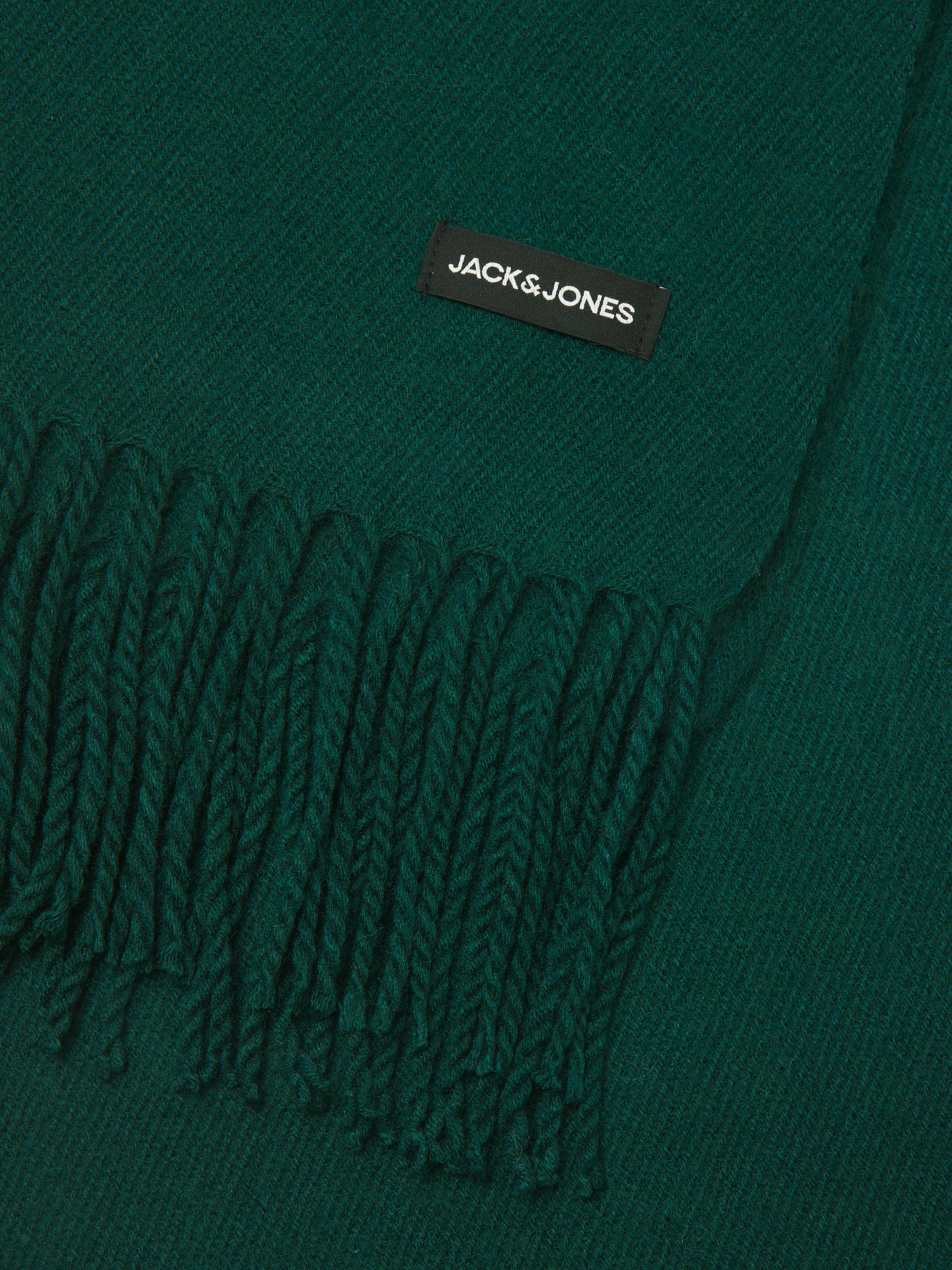 Jack & Jones Strickschal JACSOLID WOVEN SCARF NOOS, Kunstfaser, mit Fransen – Bild 4 von 5