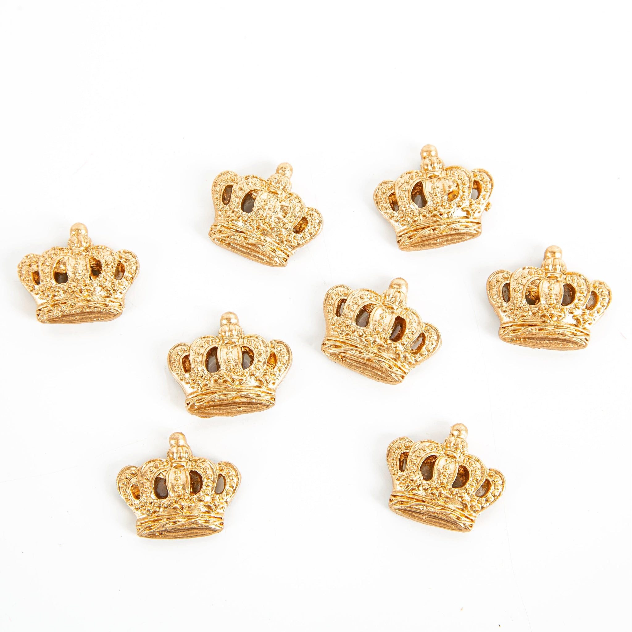 Logbuch-Verlag Dekofigur 8 Mini Kronen Gold glitzernd Deko Basteln & Kleben günstig online kaufen