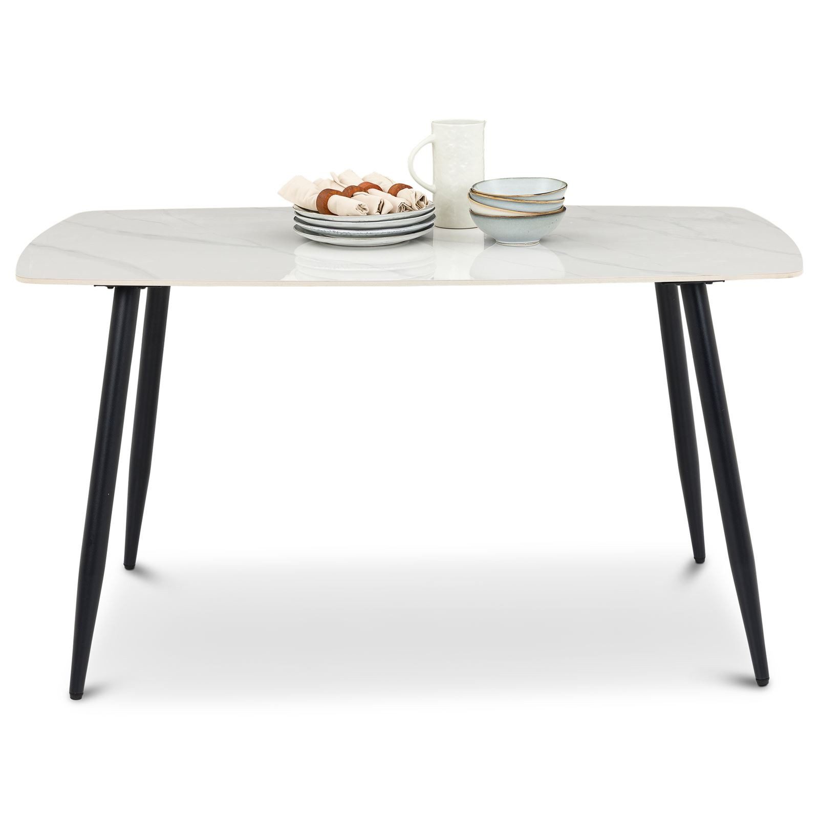 IDIMEX Esstisch MORA, Esszimmertisch 140x80 cm Keramikplatte und Metallgest günstig online kaufen