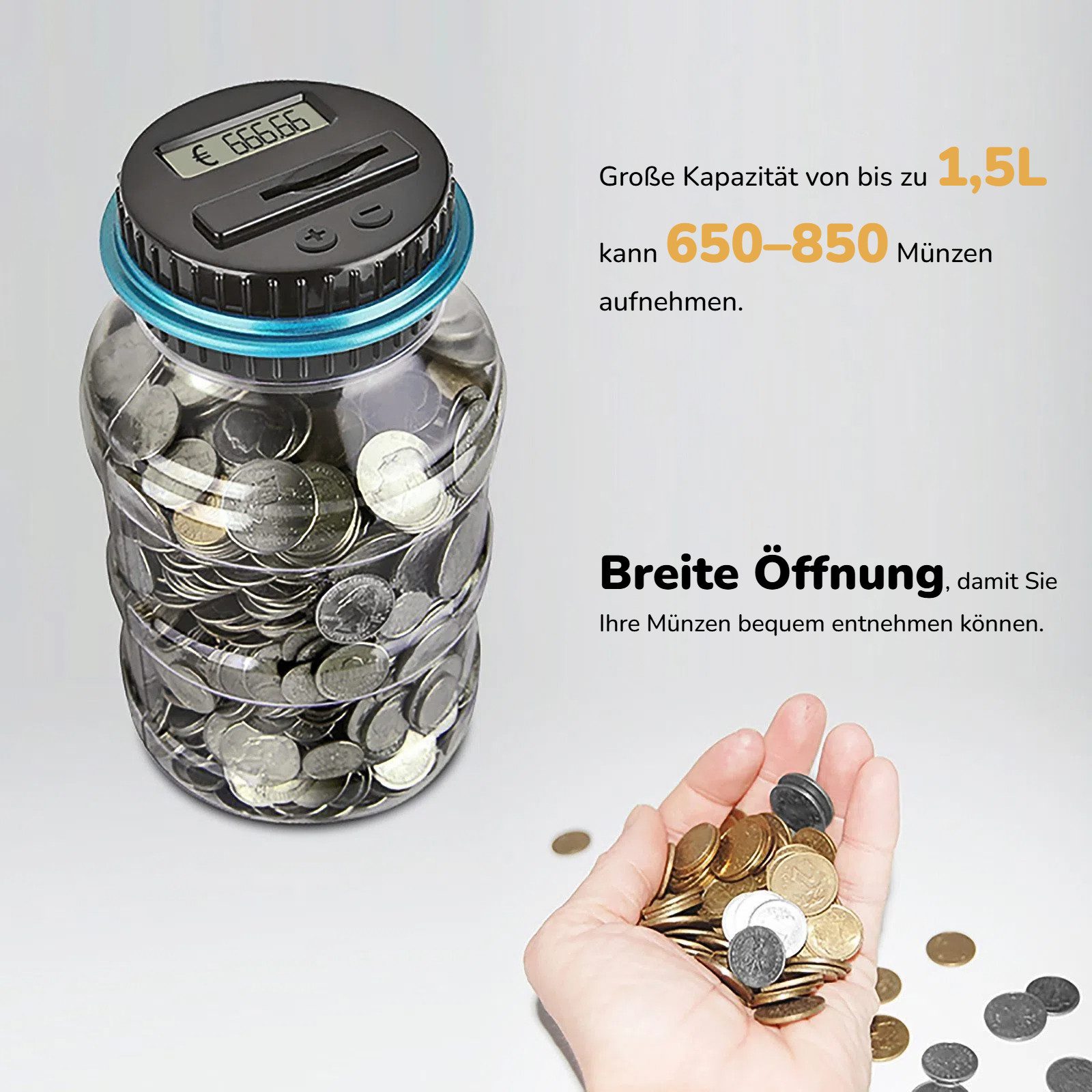 BlingBin Spardose Digitale Sparschwein mit LCD günstig online kaufen
