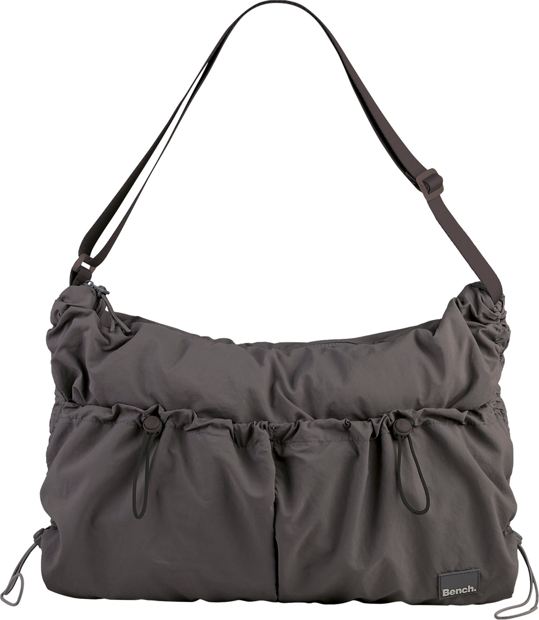 Bench. Umhängetasche Bench Umhängetasche Nylon washed grau (Umhängetasche), Damen Umhängetasche Nylon, washed, grau ca. 54cm x ca. 10cm