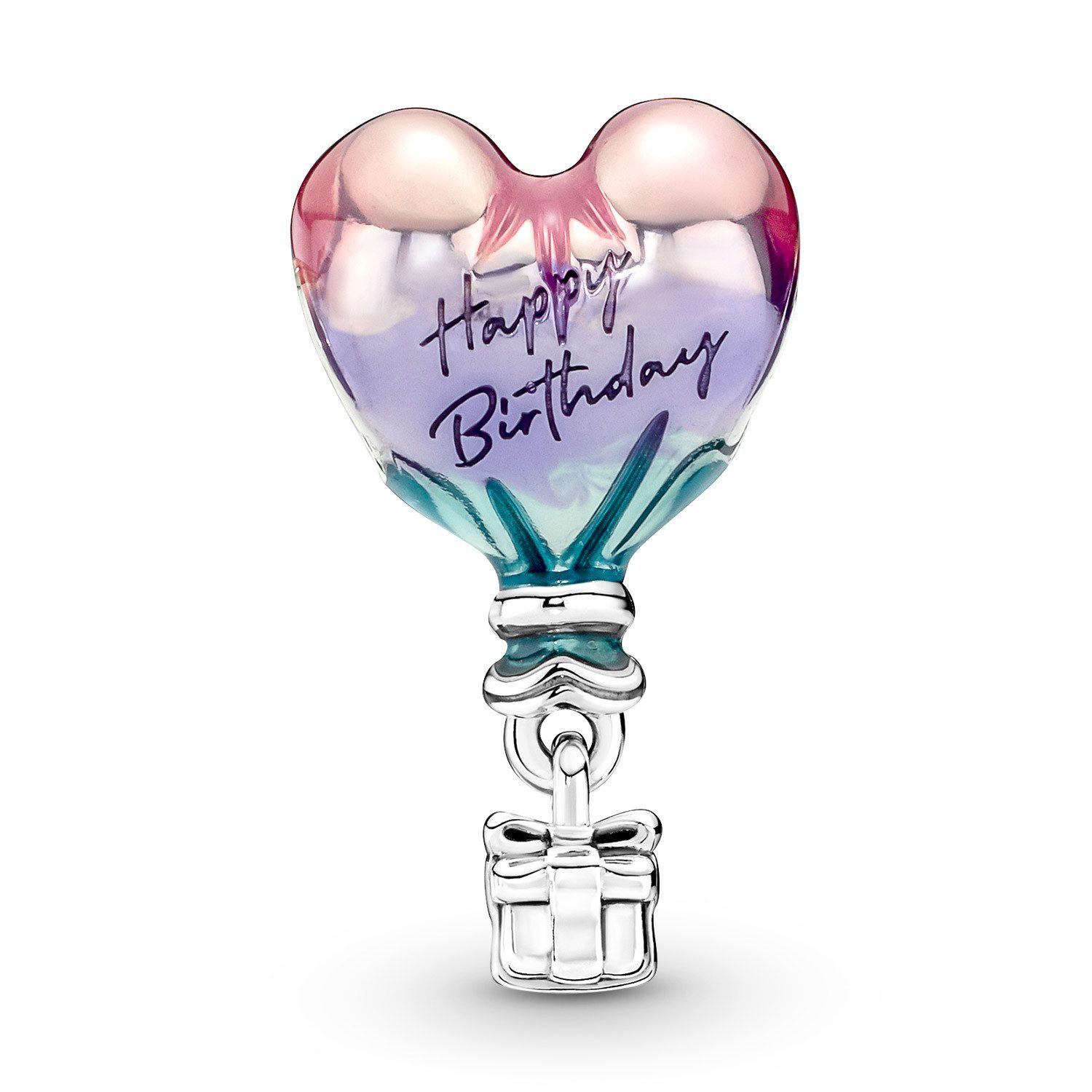Pandora Bead Silber Charm Happy Birthday Heißluftballon