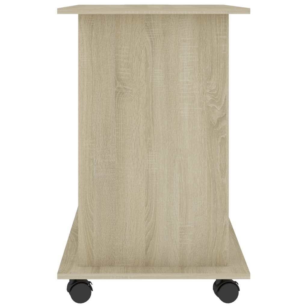 furnicato Schreibtisch Sonoma-Eiche 80x50x75 cm Holzwerkstoff