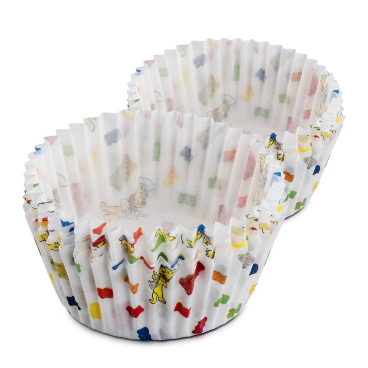 144 Cupcake-Einlagen – Dick, Fettbeständig, Geriffelt, 3,5 Cm Wand & 5 Cm Boden, Made In USA („Stell Dir Vor“-Design)
